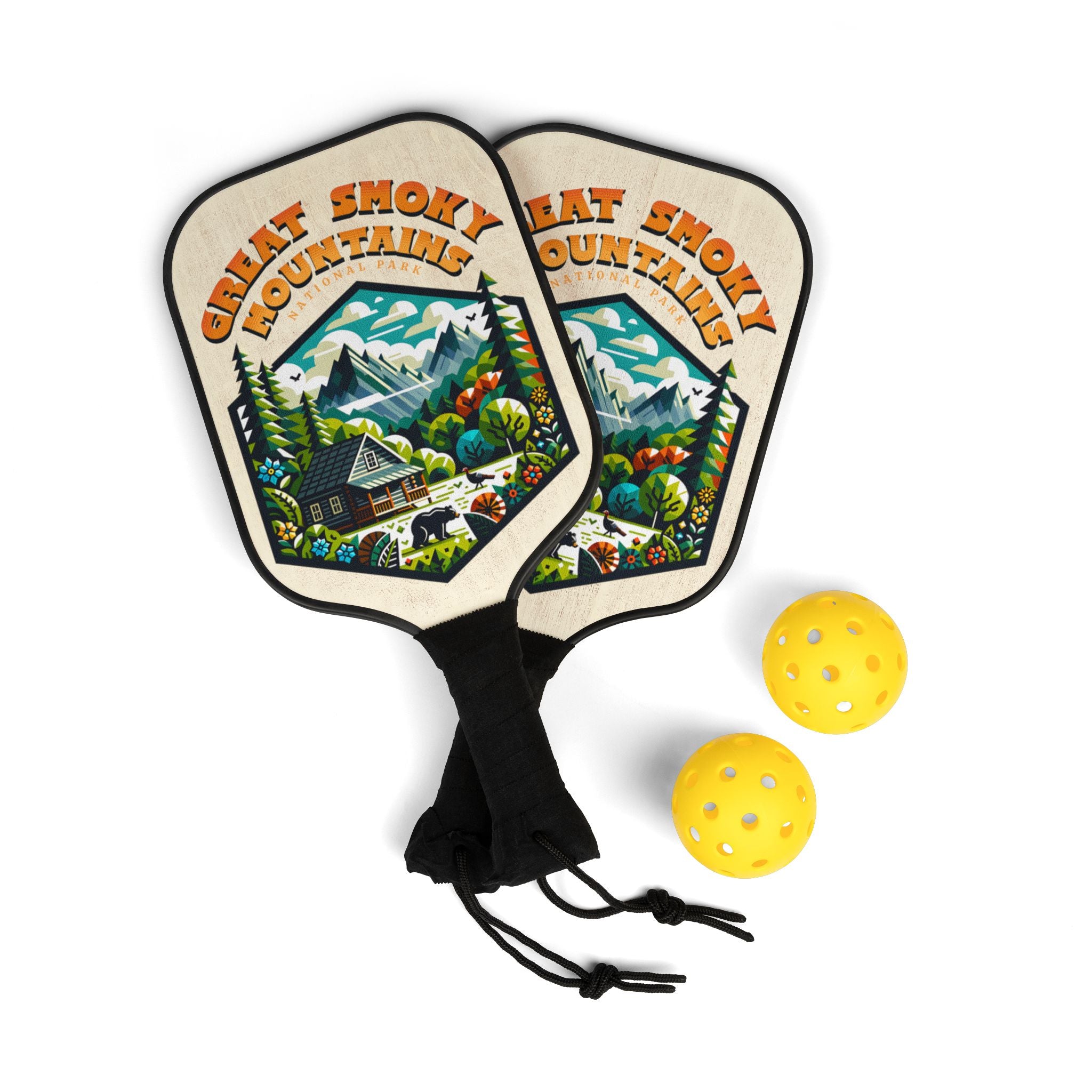 Great Smoky Mountains Pickleball Paddle Set