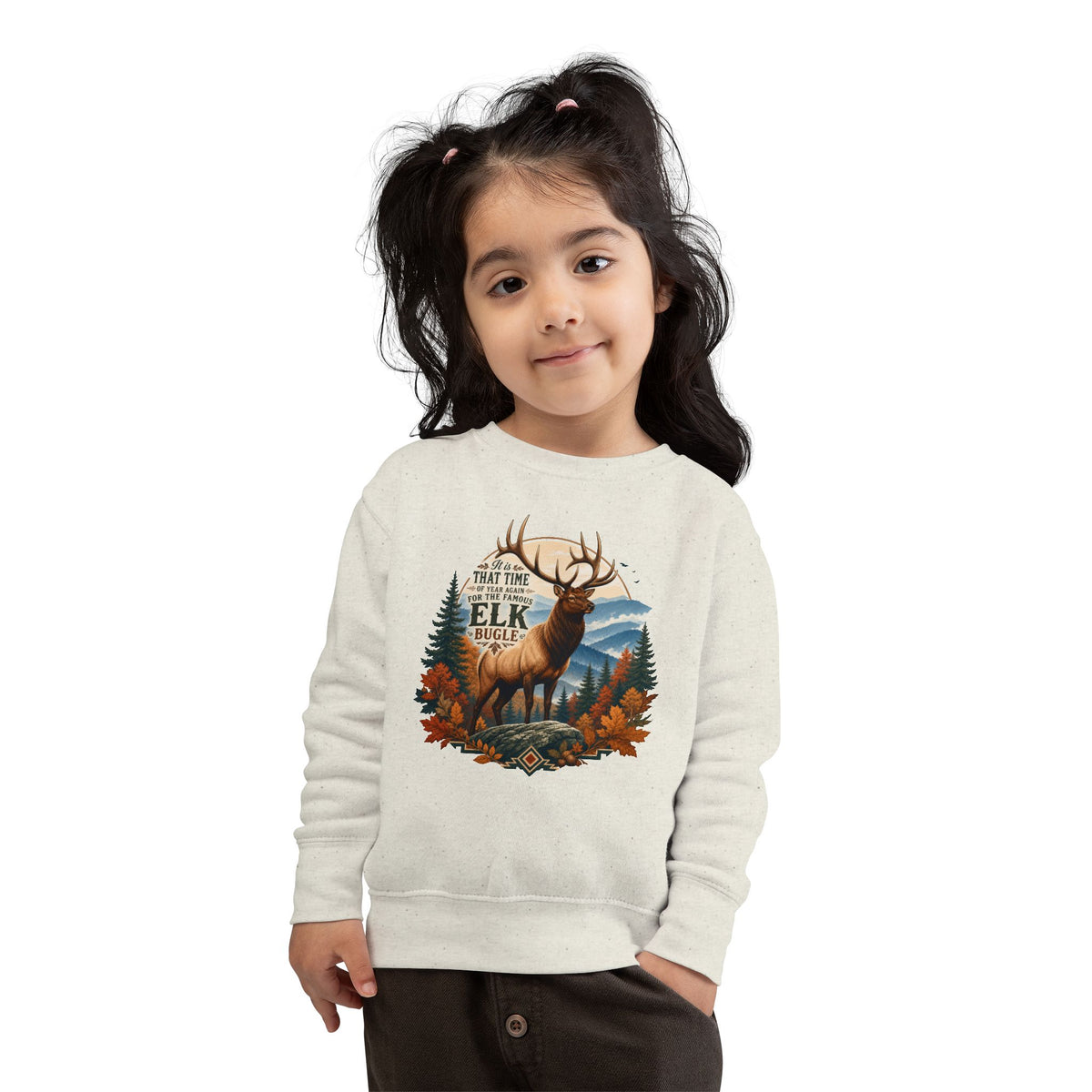 Elk Bugle Toddler Crewneck
