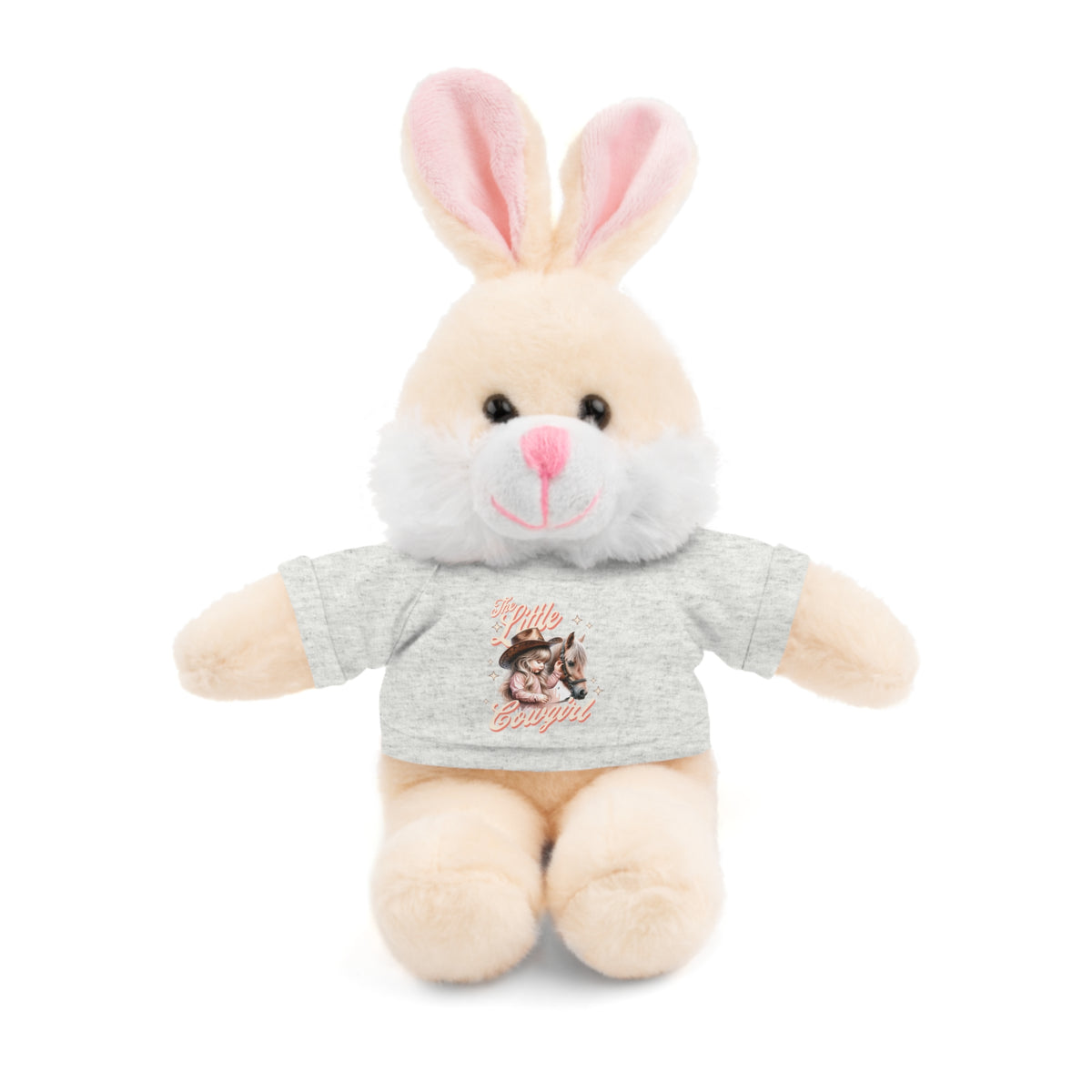 Plush Animal with 'The Little Cowgirl' Tee