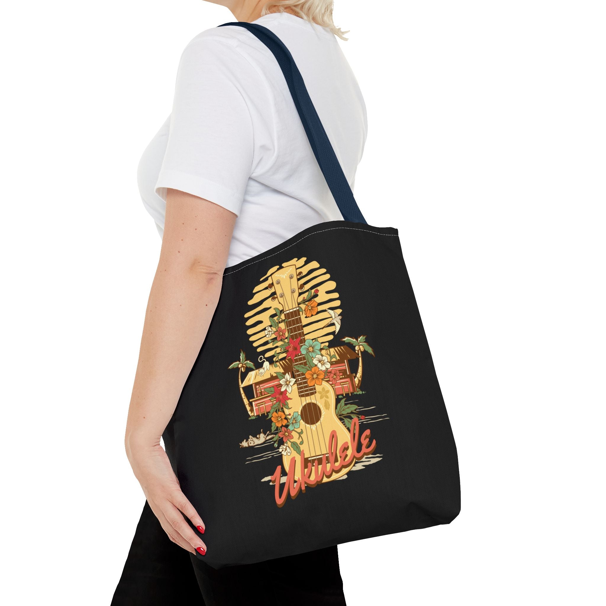 Ukulele Retro Tote Bag