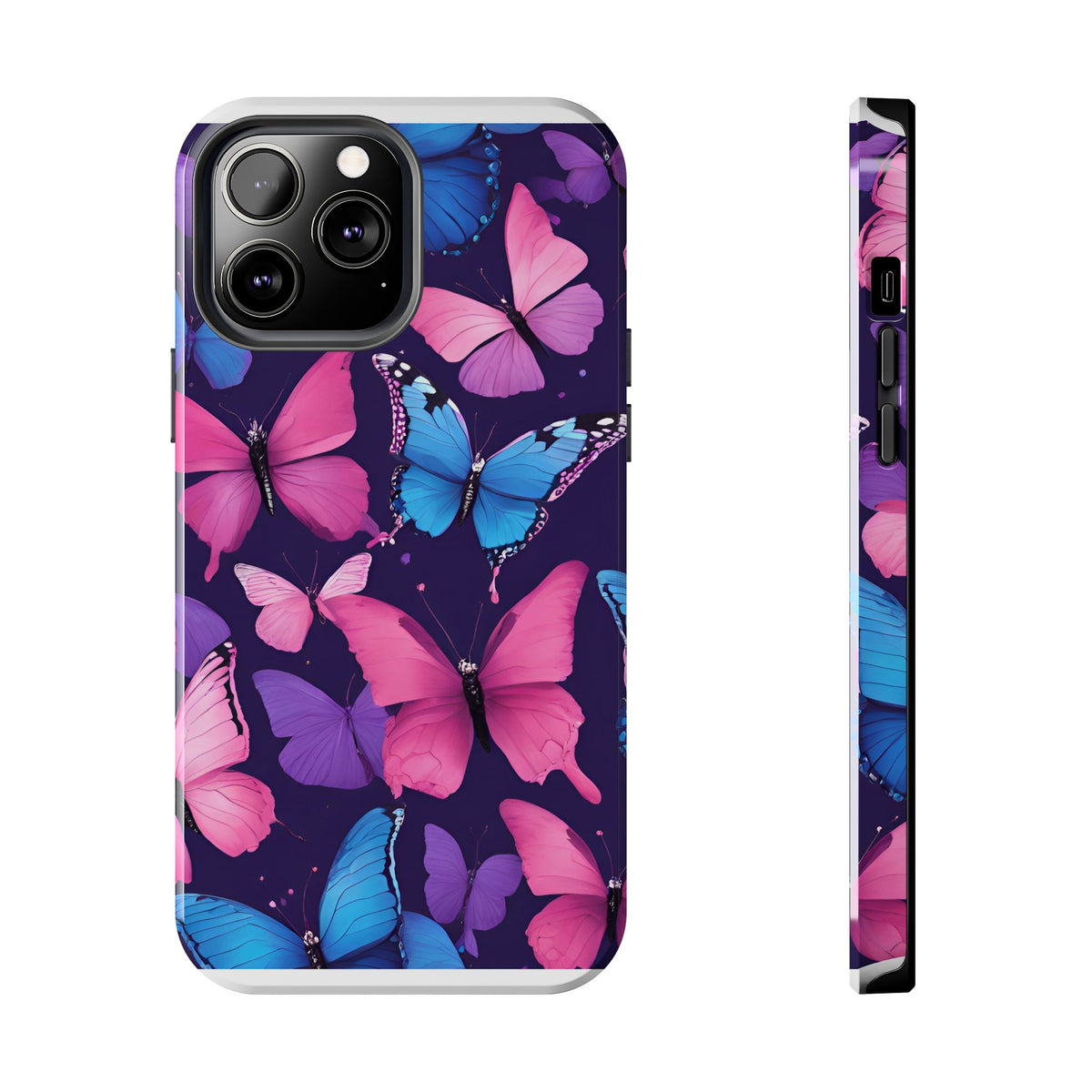 Butterfly Phone Case (Pink,Purple and Blue)