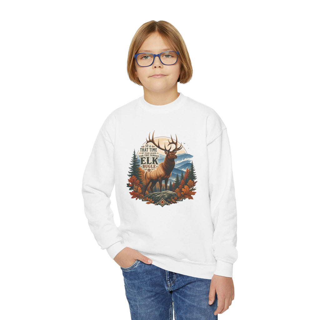 Elk Bugle Youth Crewneck