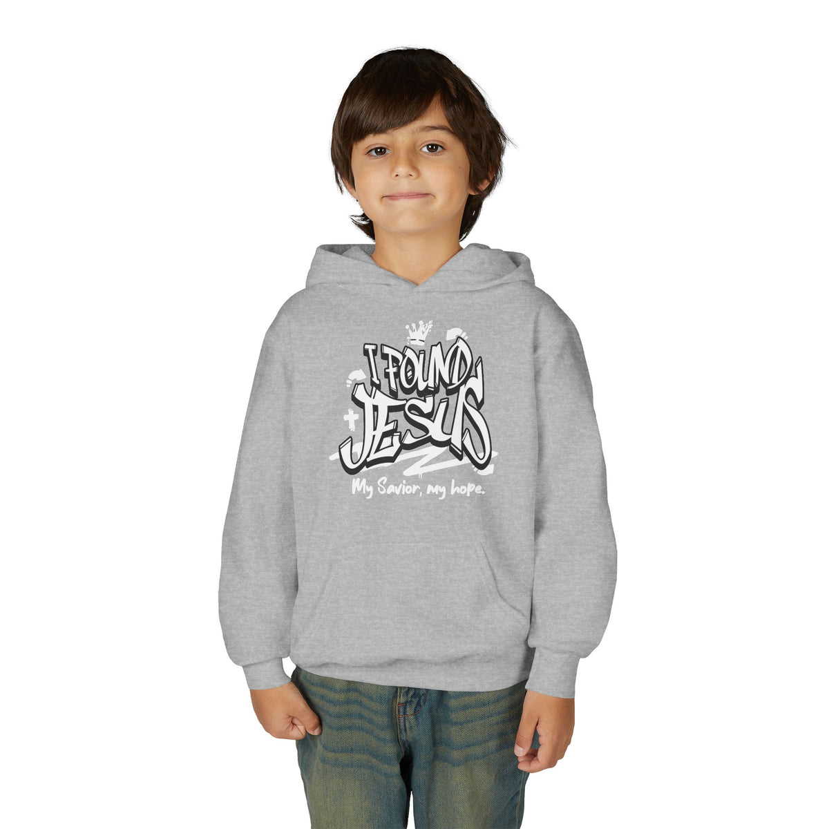 "I Found Jesus" Youth Hoodie