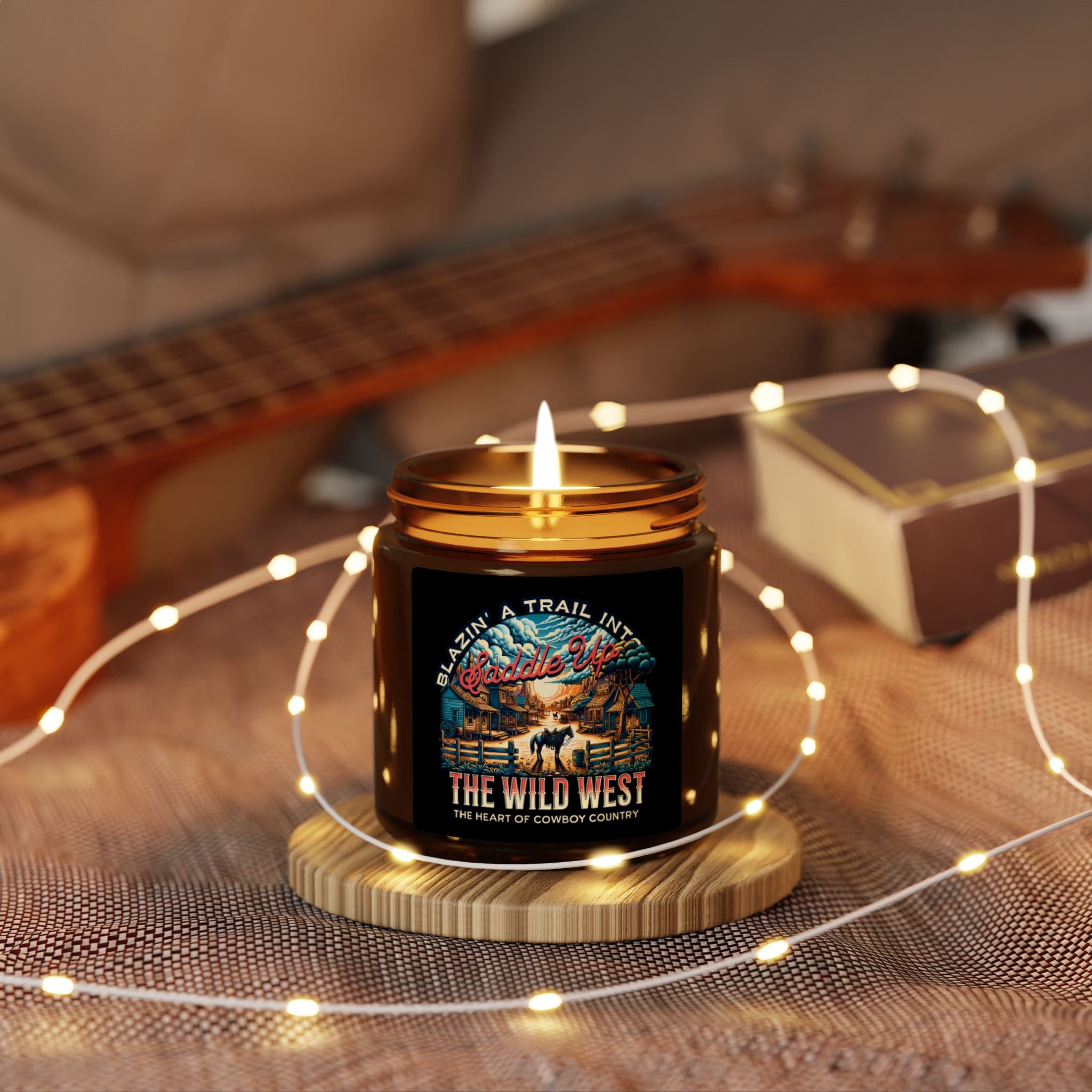 Blazin' A Trail Amber Candle Jar (4oz. 9oz.)