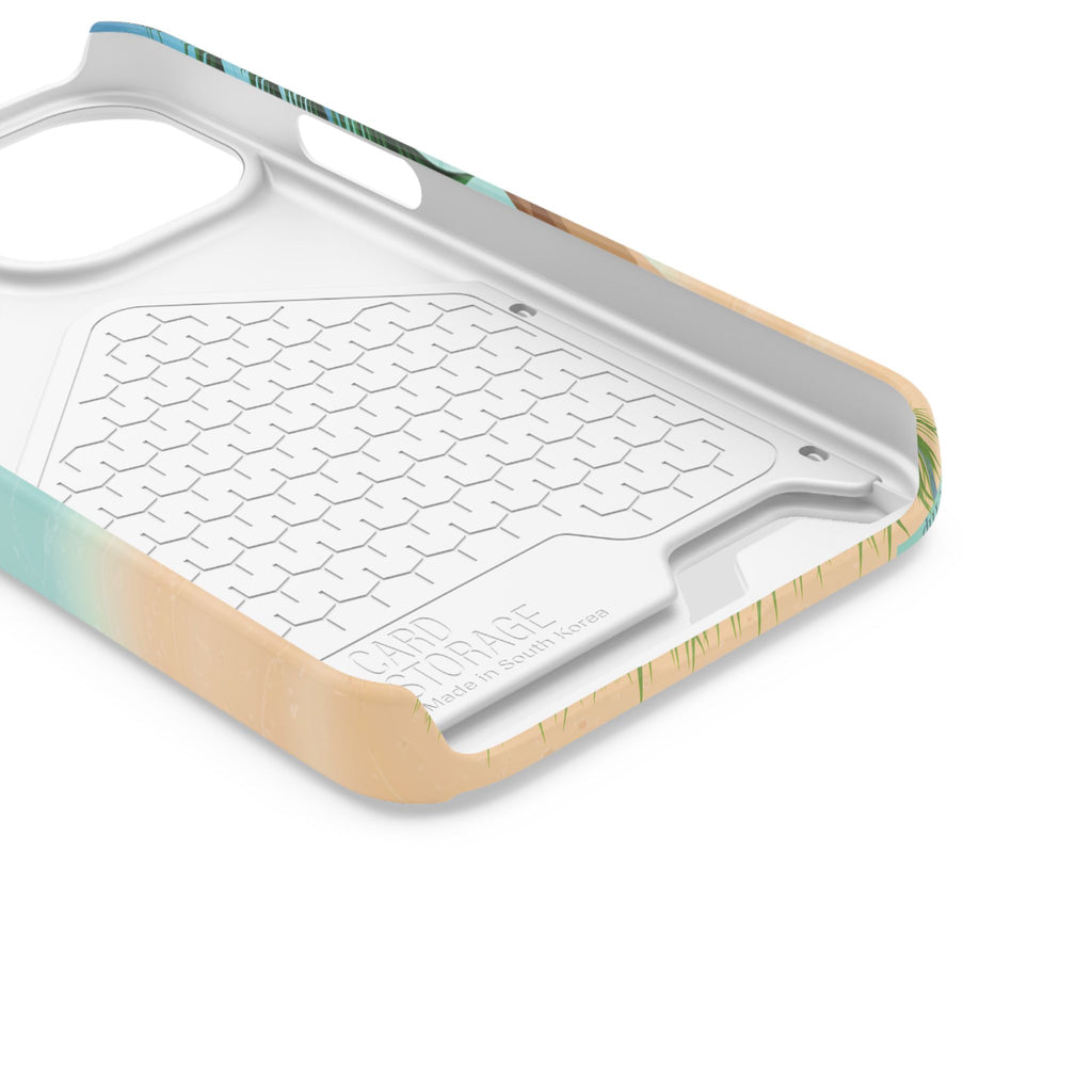 Beach Phone Case With Card Holder