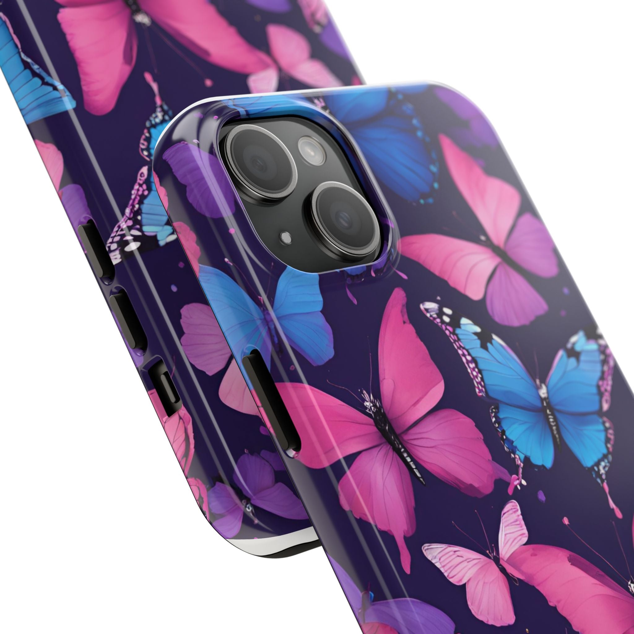 Butterfly Phone Case (Pink,Purple and Blue)