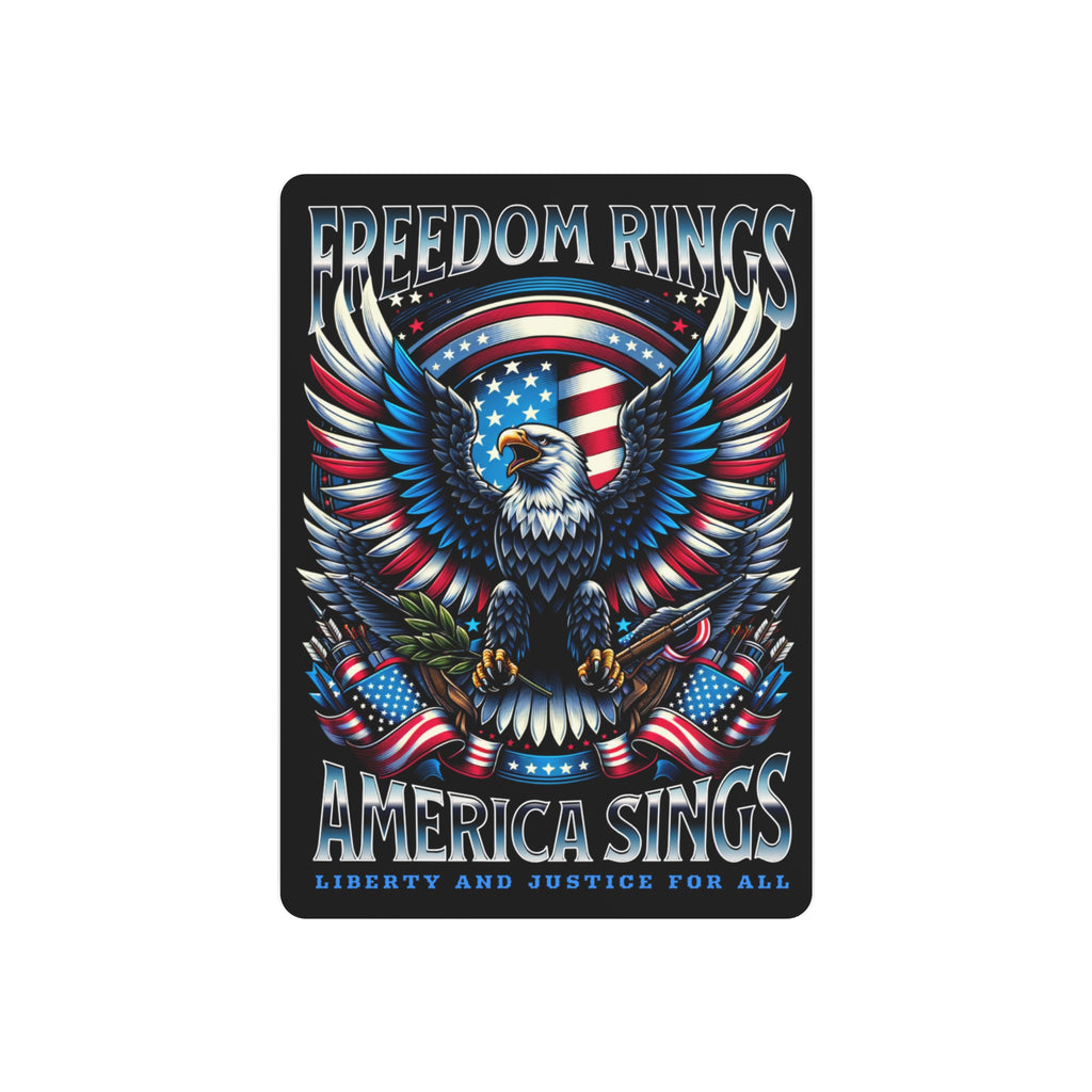'Freedom Rings, America Sings' Eagle Wall Art