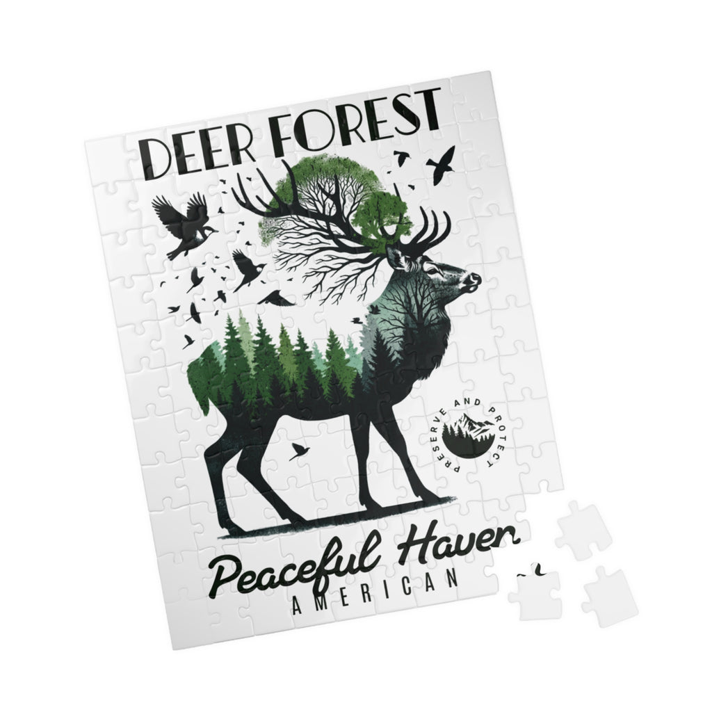 Deer Forest Jigsaw Puzzle (110–520 pcs)