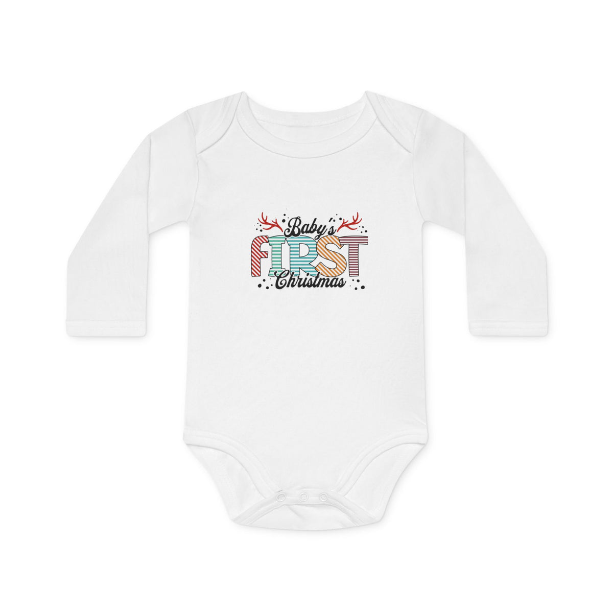 "Baby's First Christmas" LS Onesie