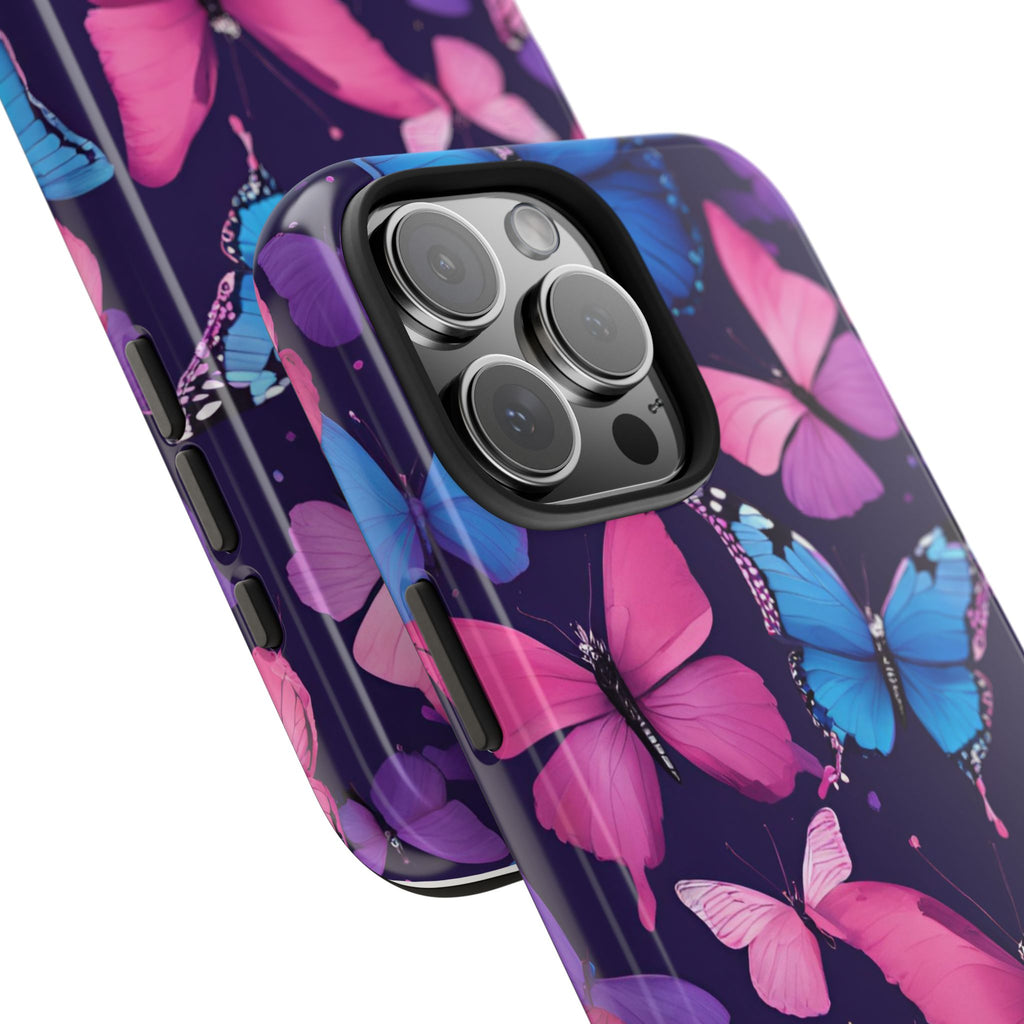 Butterfly Phone Case (Pink,Purple and Blue)