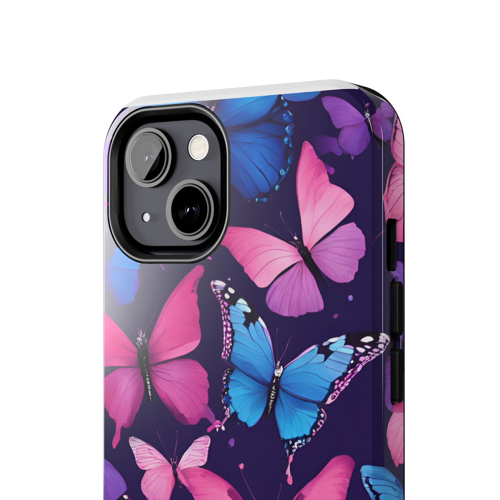 Butterfly Phone Case (Pink,Purple and Blue)