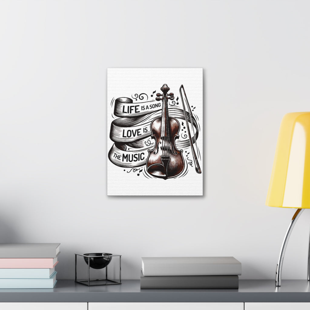 Violin Wall Art Canvas