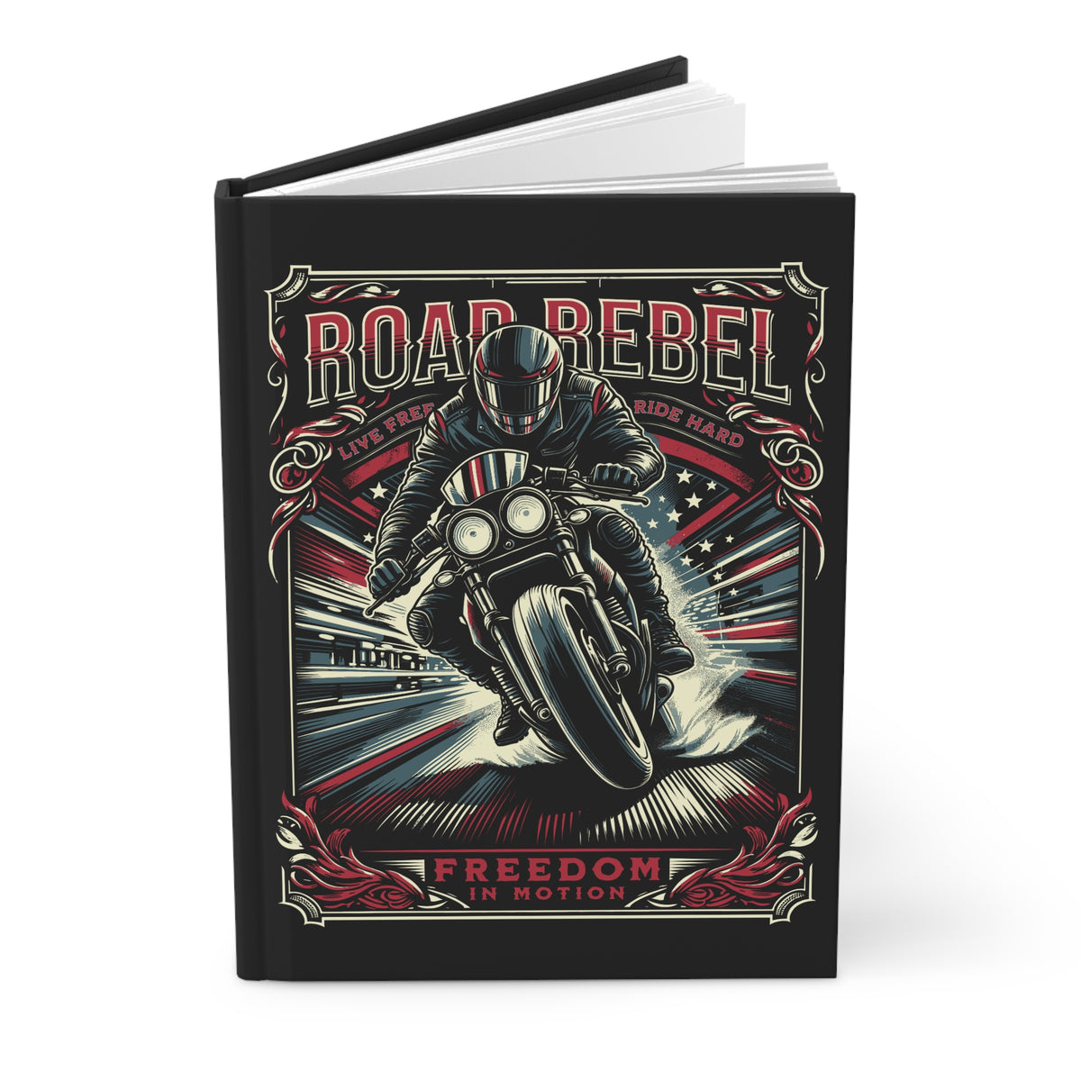 Road Rebel Motorcycle Hardcover Journal