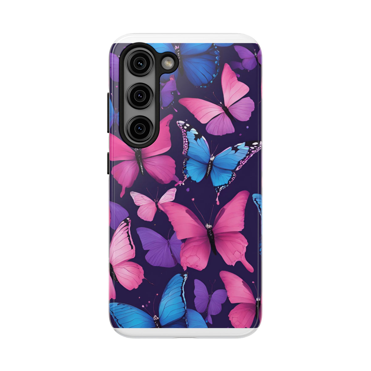 Butterfly Phone Case (Pink,Purple and Blue)
