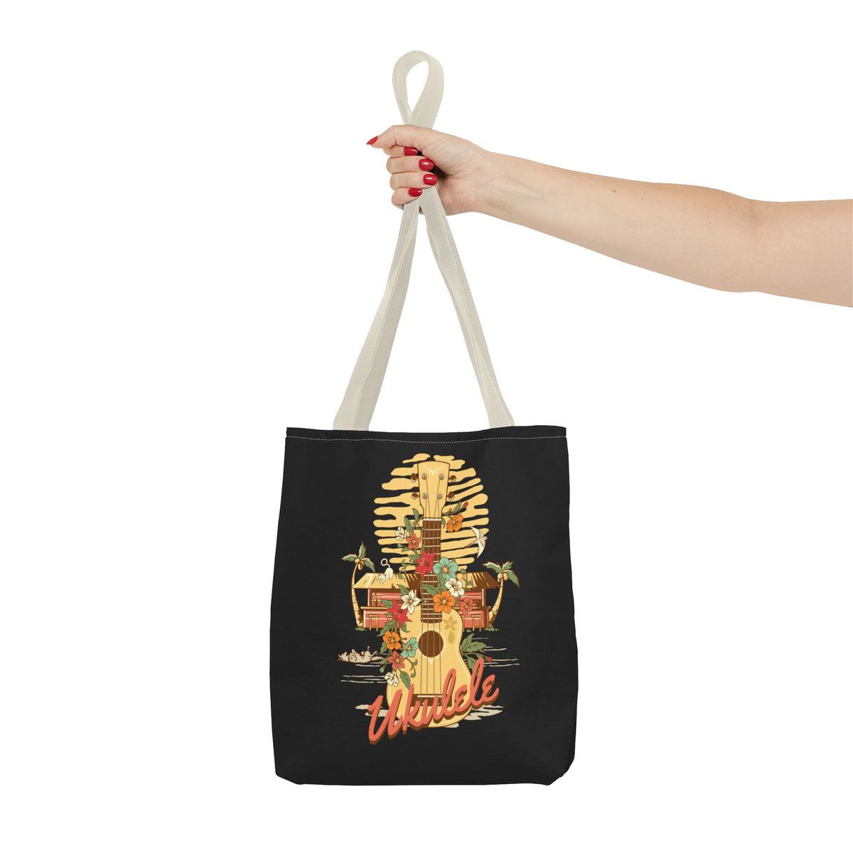 Ukulele Retro Tote Bag