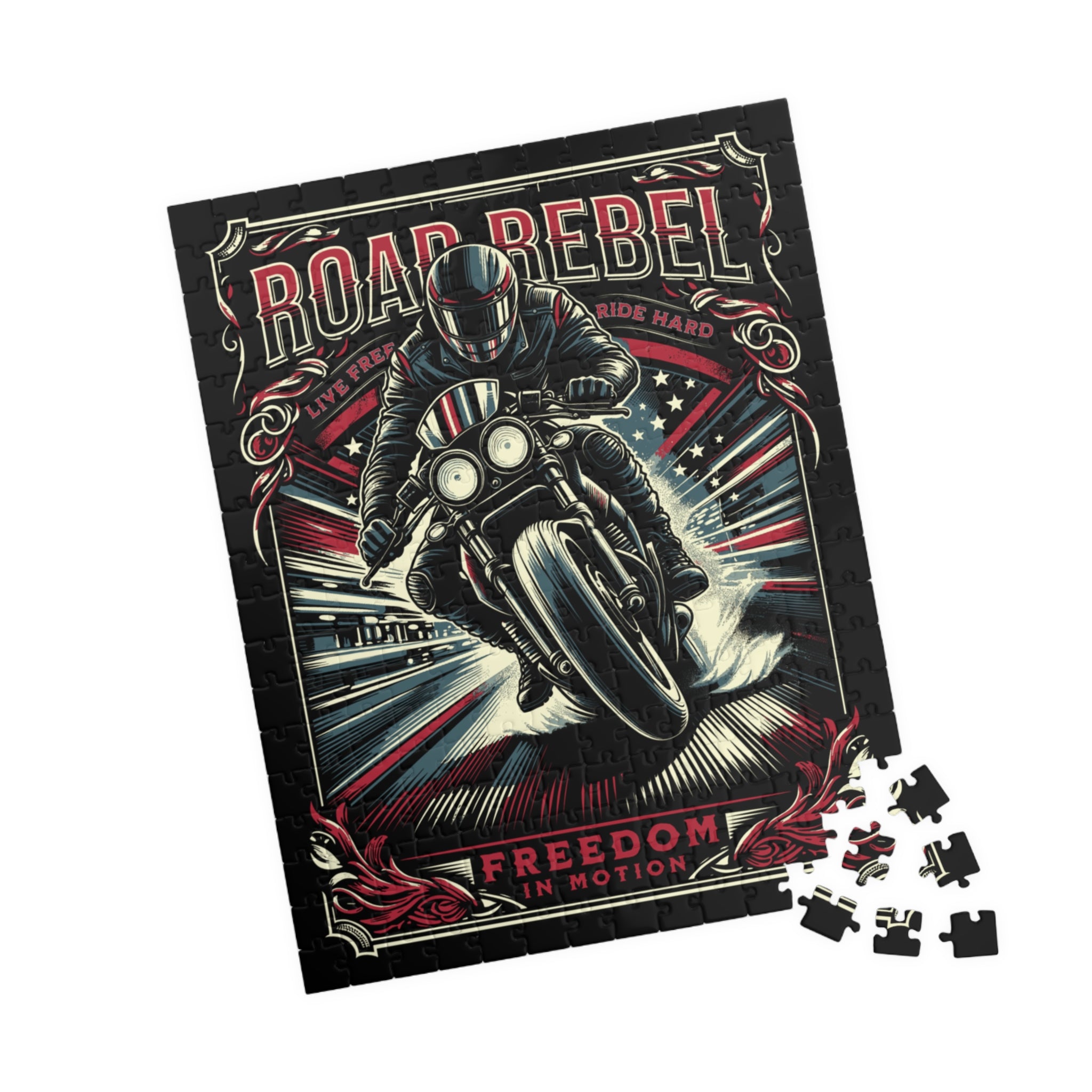 Road Rebel Motorcycle Puzzle (110/252/520 pcs)