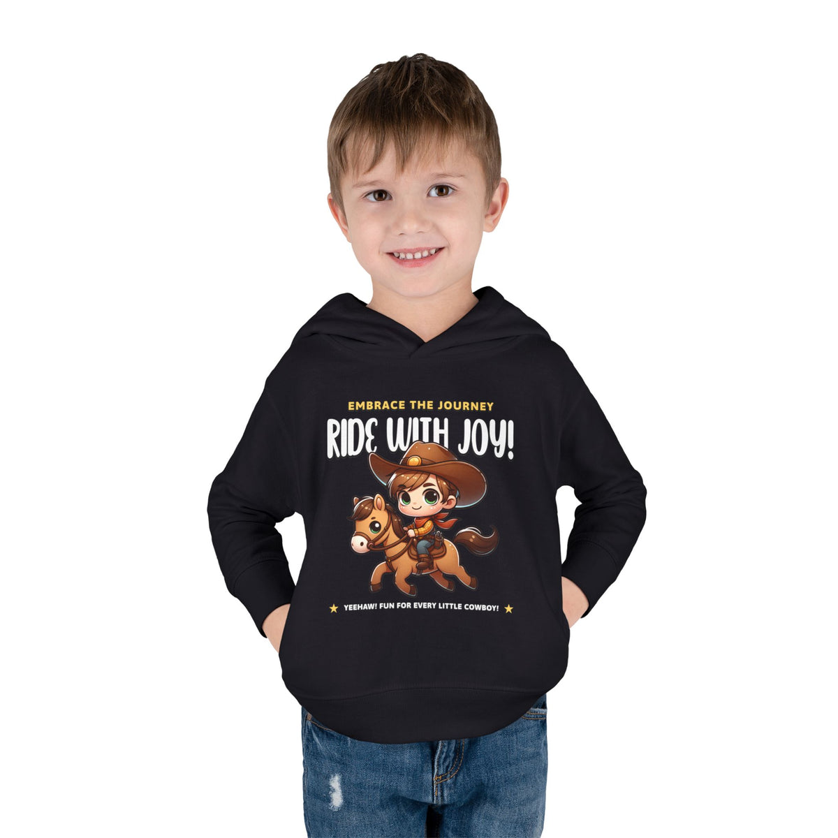 "Ride With Joy" Cowboy Kids Hoodie