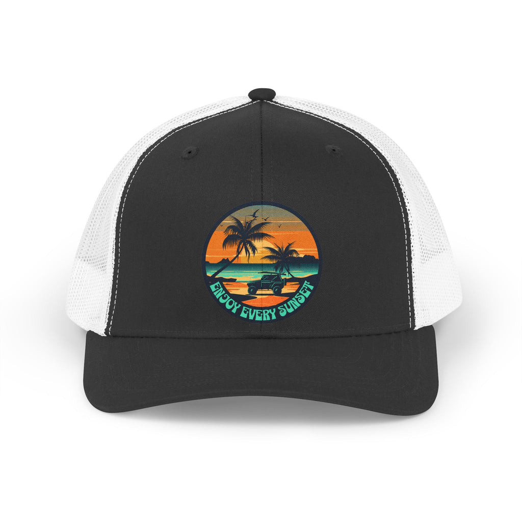 "Enjoy Every Sunset" Vintage Design Hat