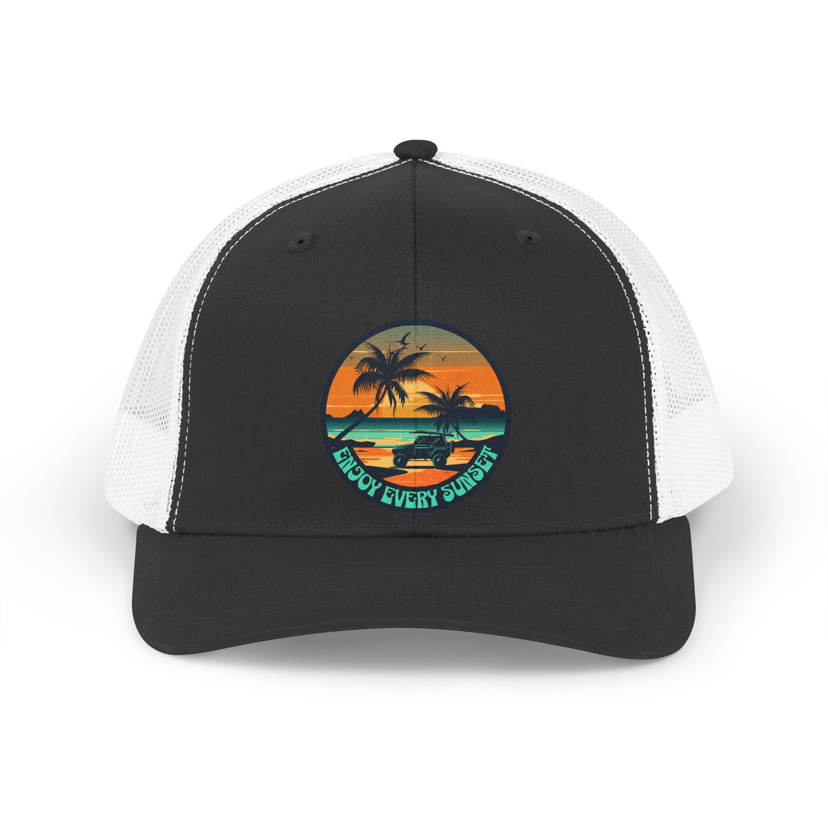 "Enjoy Every Sunset" Vintage Design Hat