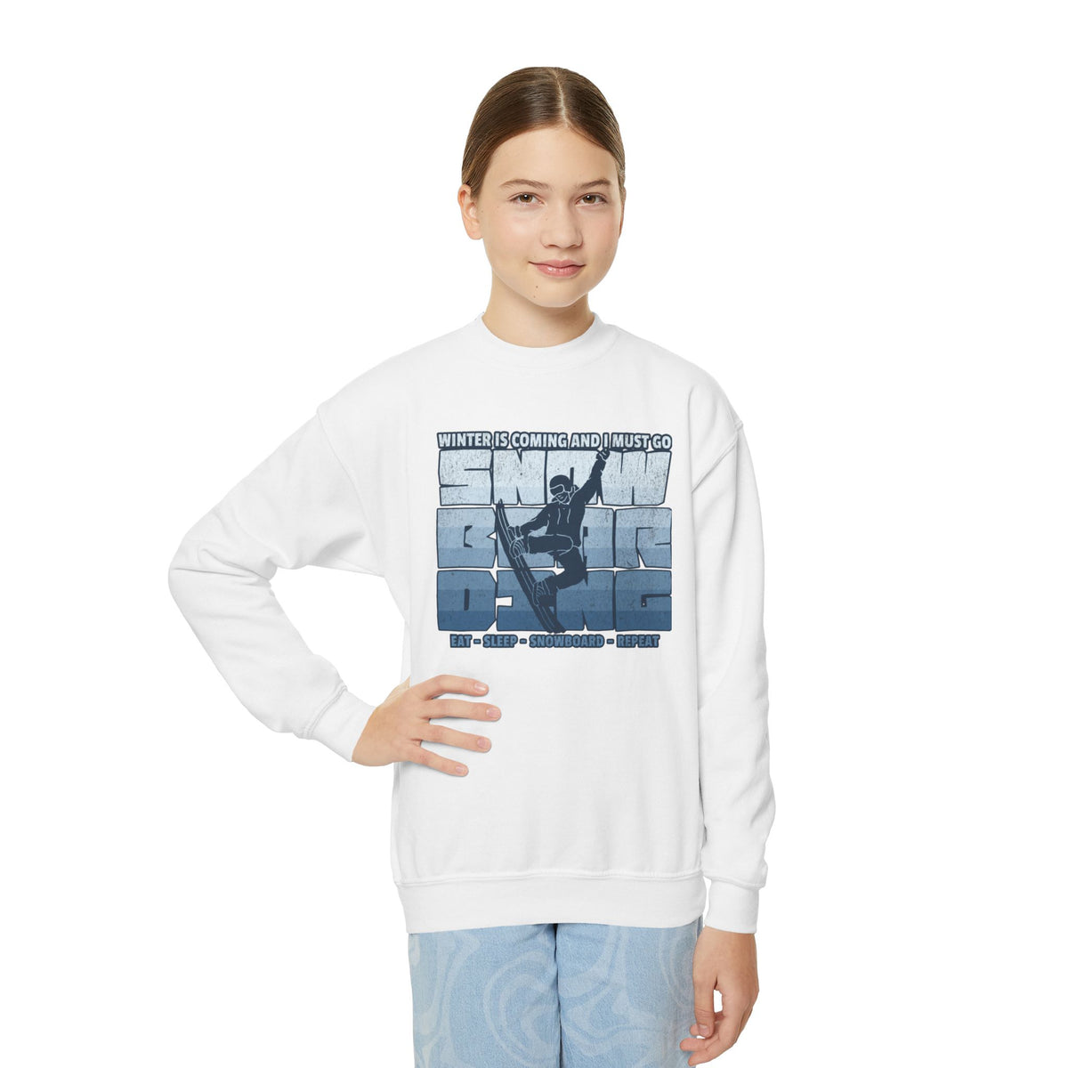 "Winter is Coming..." Youth Crewneck