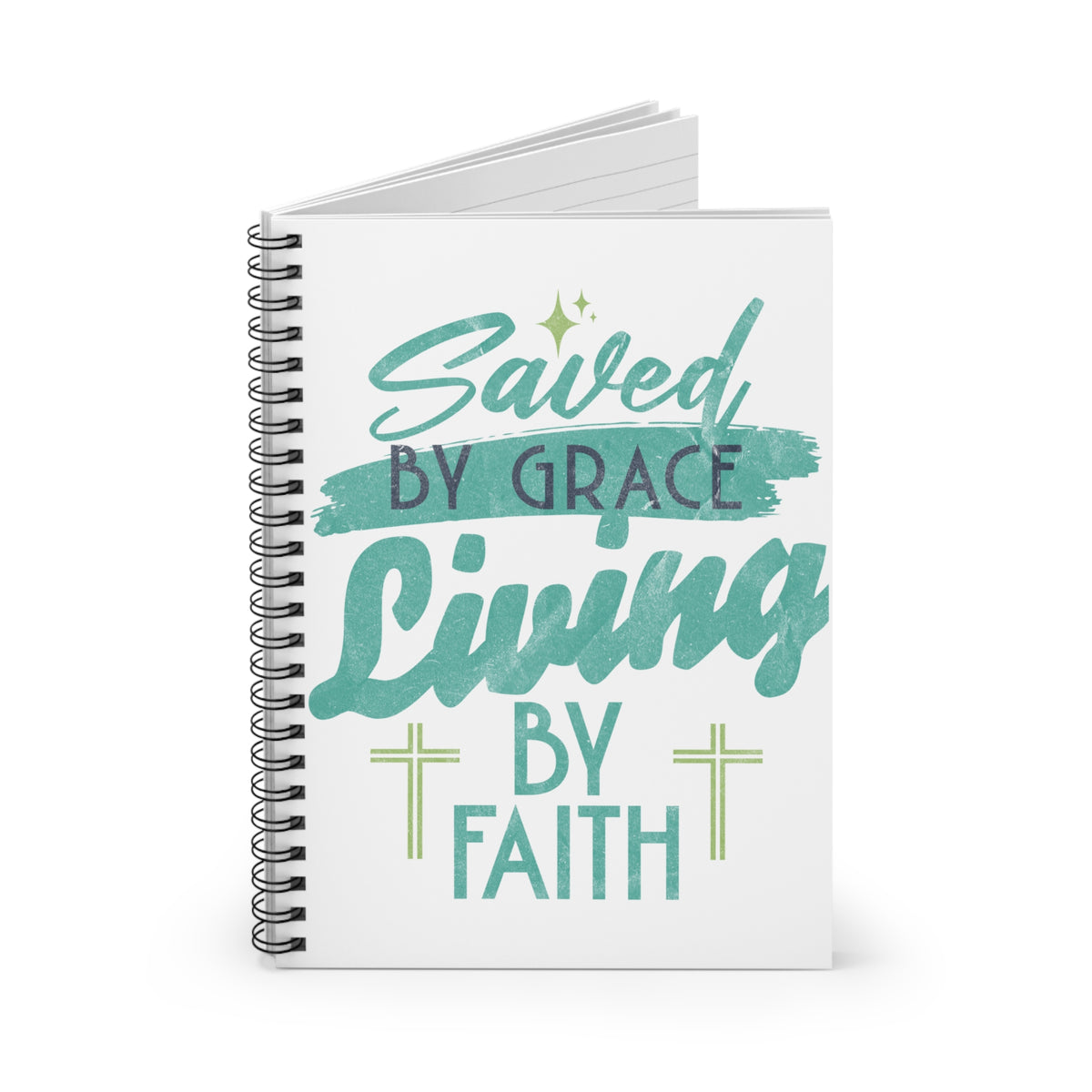 'Living by Faith' Spiral Notebook