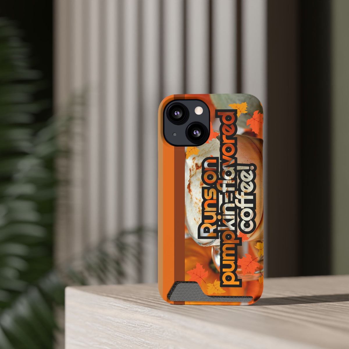Coffee Phone Case w/Card Holder