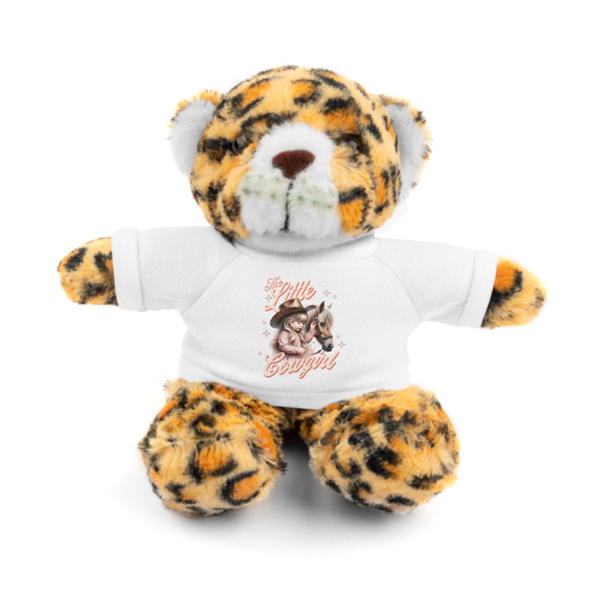 Plush Animal with 'The Little Cowgirl' Tee