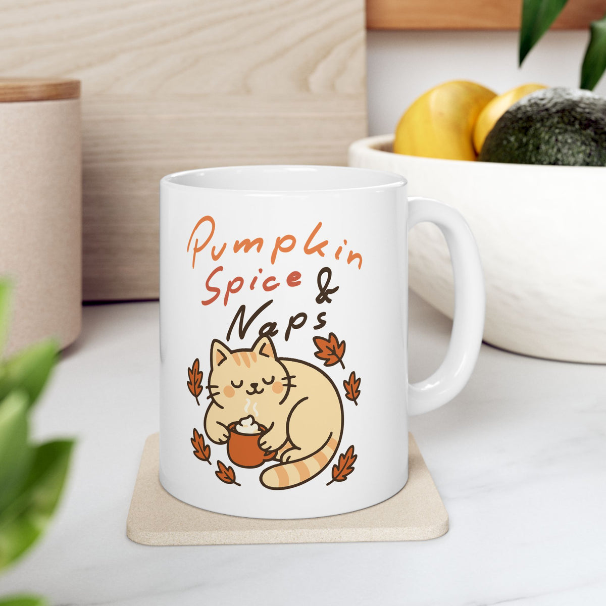 Pumpkin Spice Ceramic Mug (11oz, 15oz)