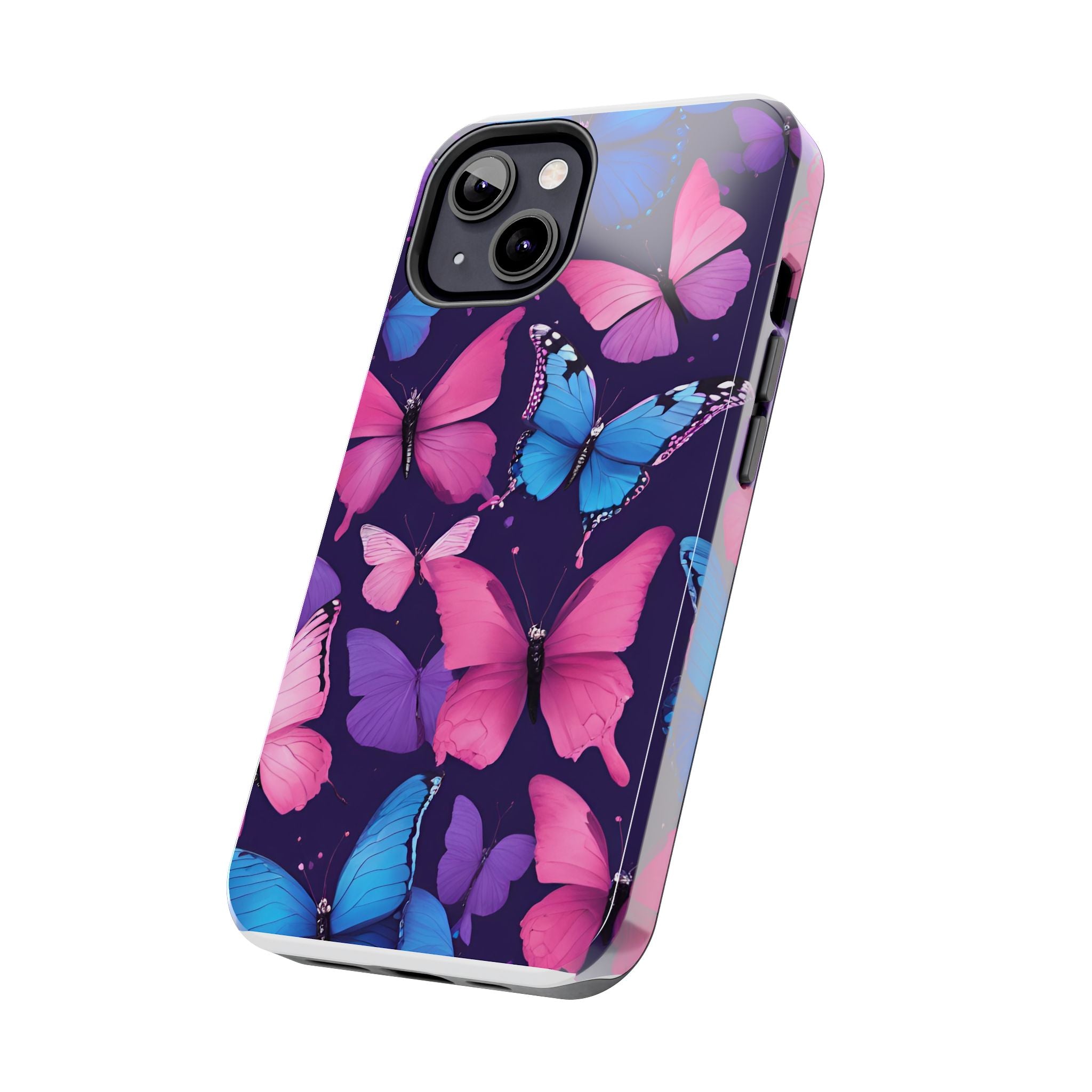 Butterfly Phone Case (Pink,Purple and Blue)