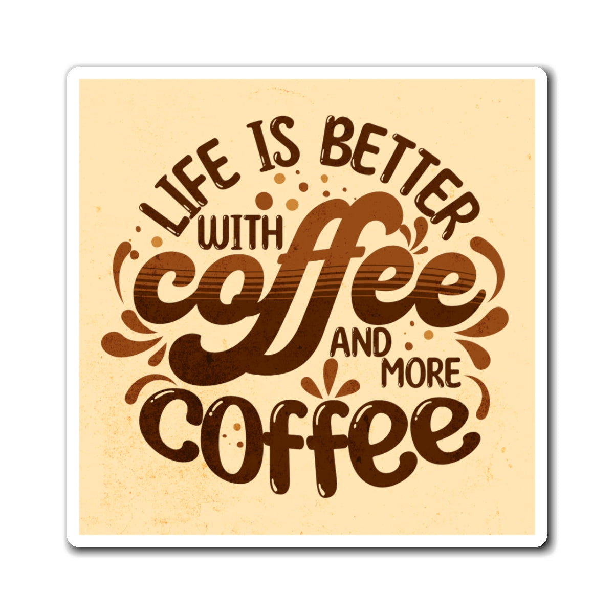 ...Coffee and More Coffee Magnets