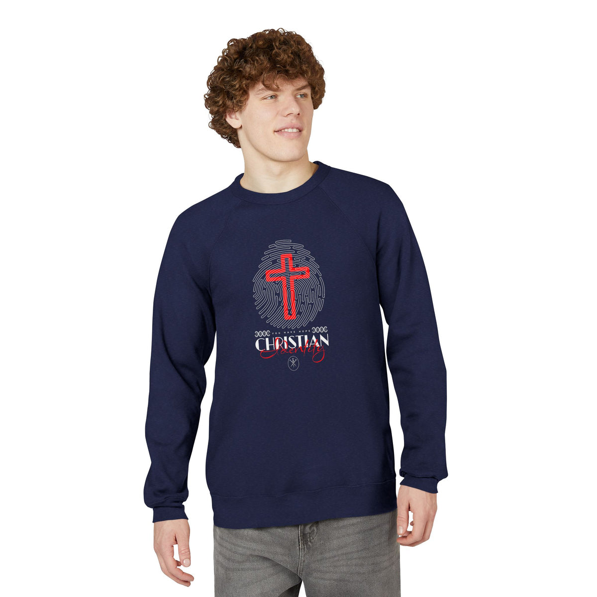 Cross Fingerprint Crewneck