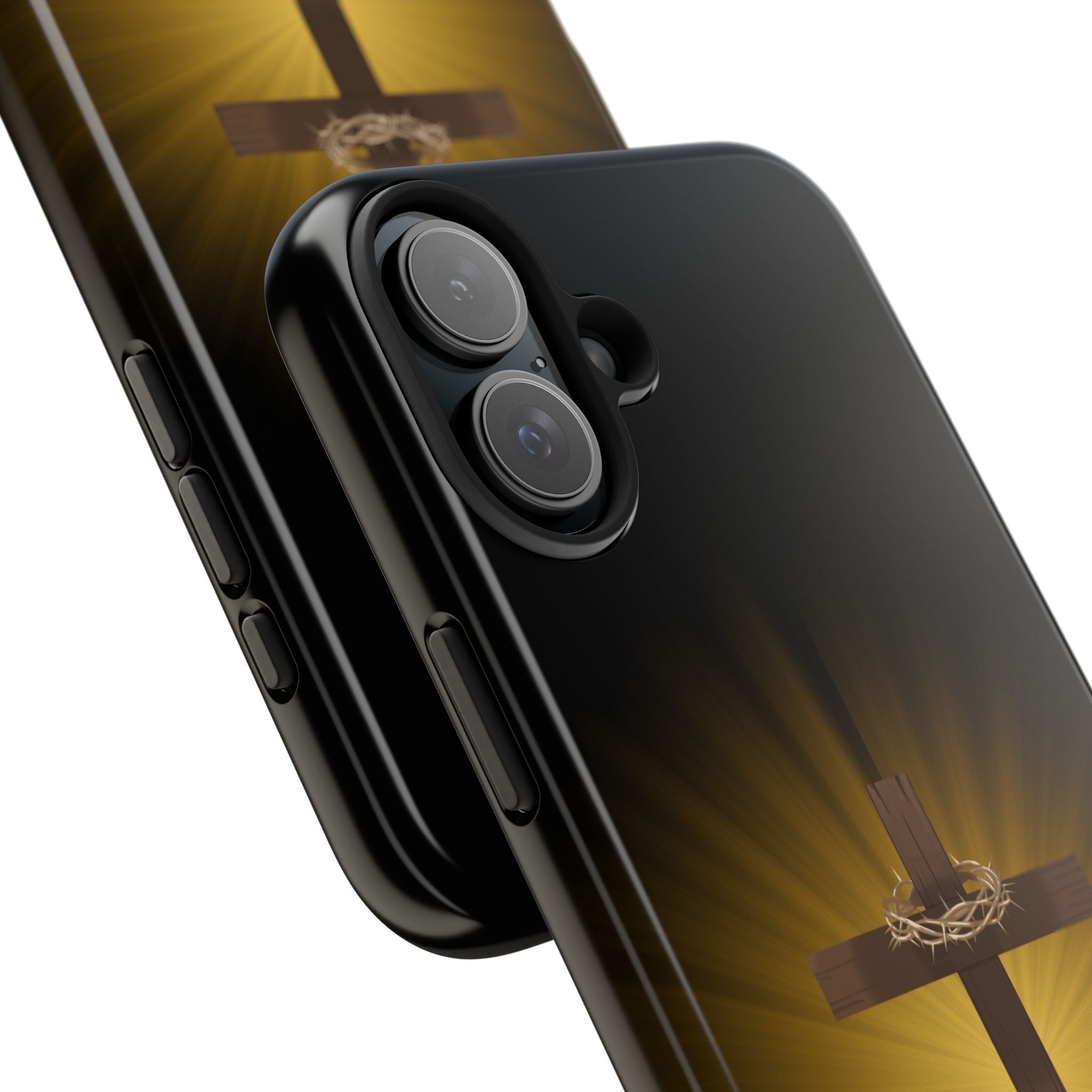 Cross and Crown of Thorns Phone Case