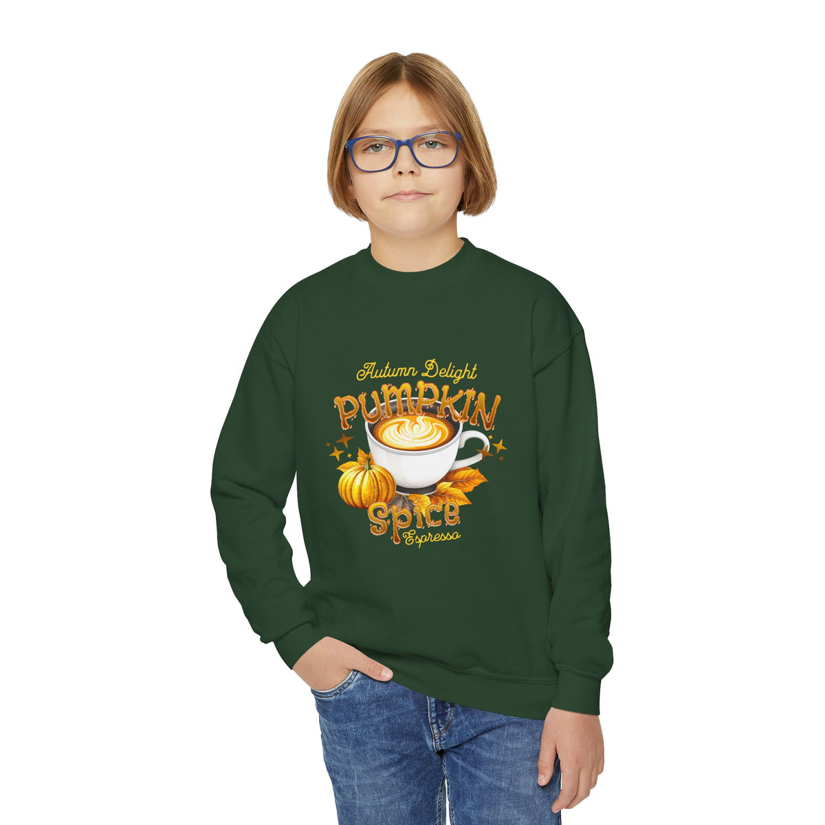 Pumpkin Spice Latte Youth Crewneck