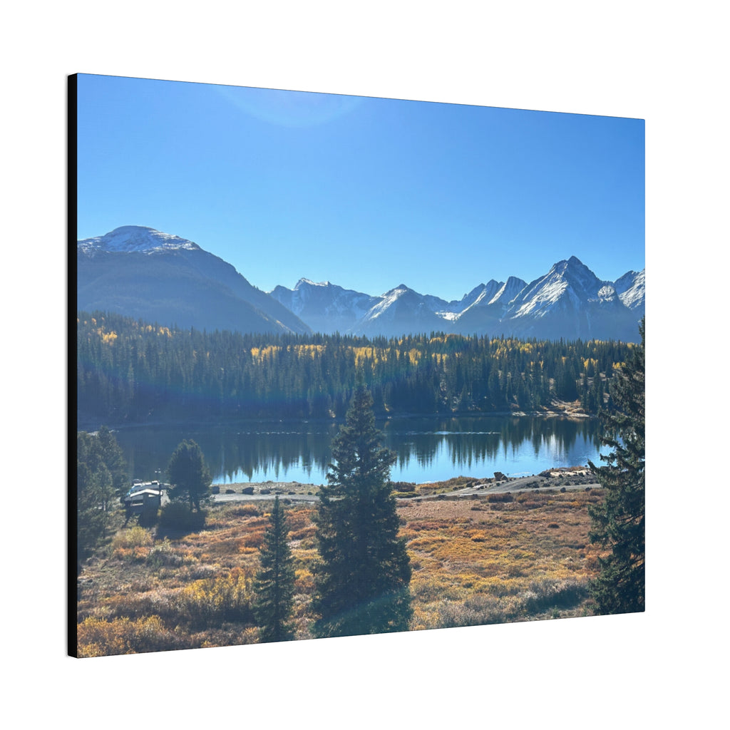 Mountain Lake Landscape Canvas