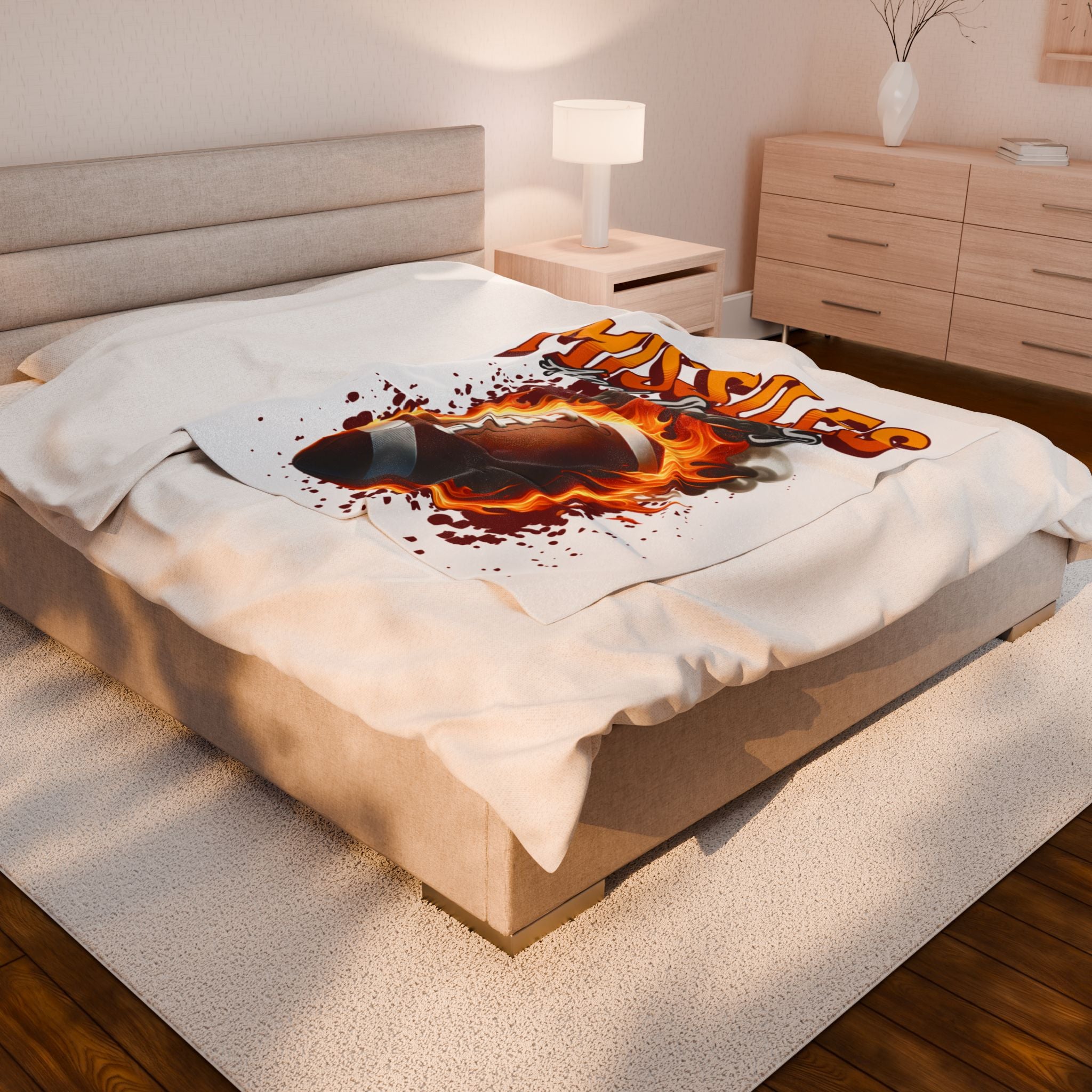 Football 'Missiles Are Coming' Plush Blanket