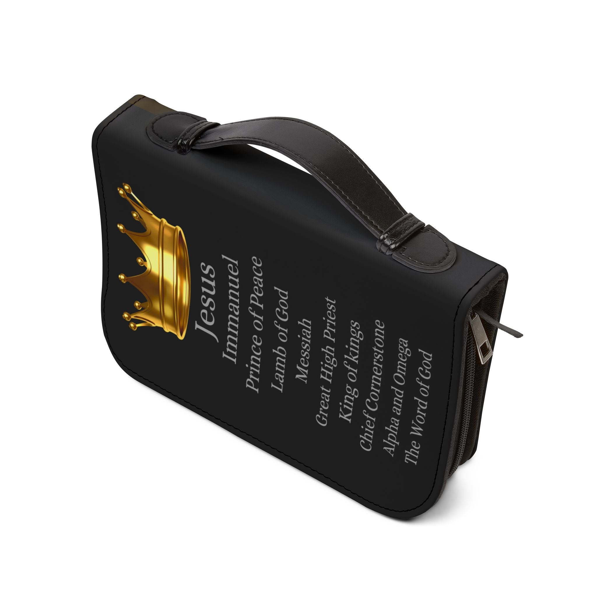 Gold Cross & Crown Bible Cover