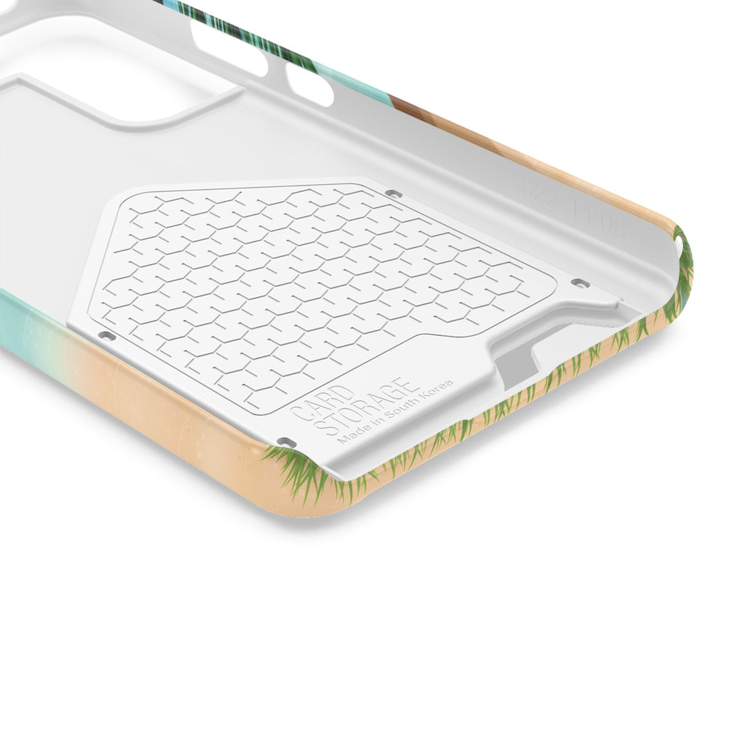 Beach Phone Case With Card Holder