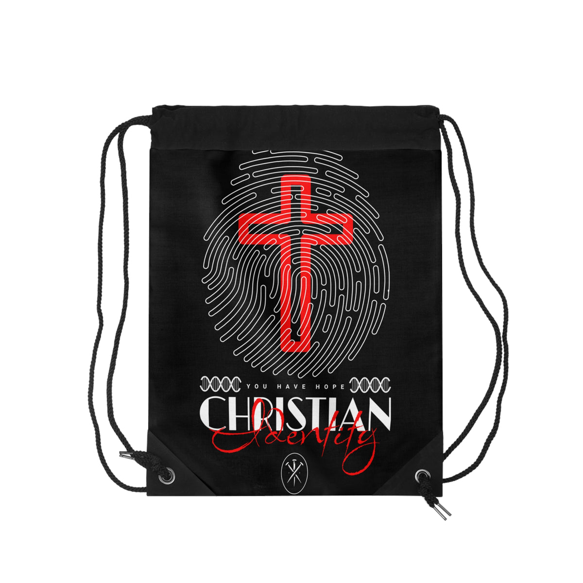 Christian Identity Drawstring Bag