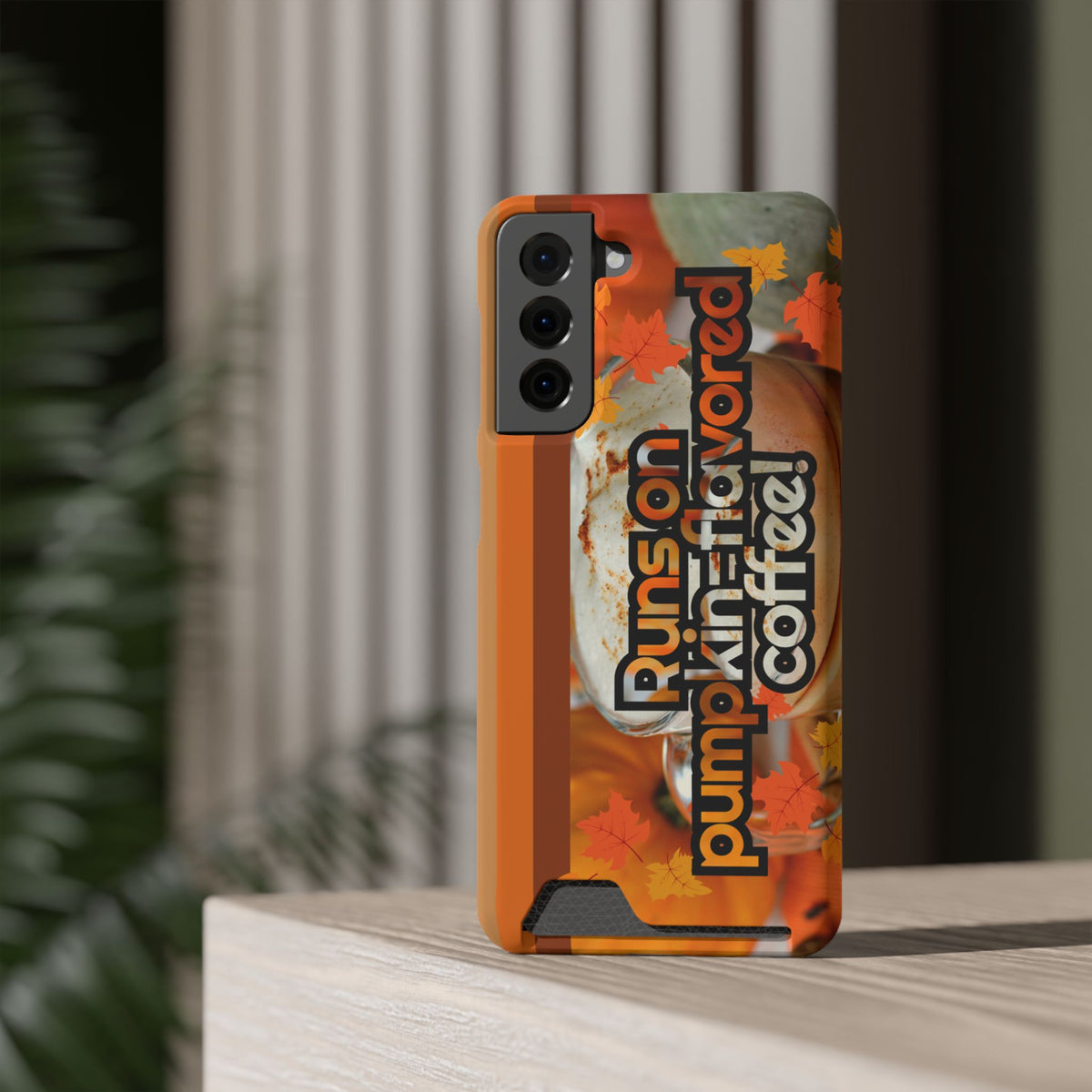 Coffee Phone Case w/Card Holder