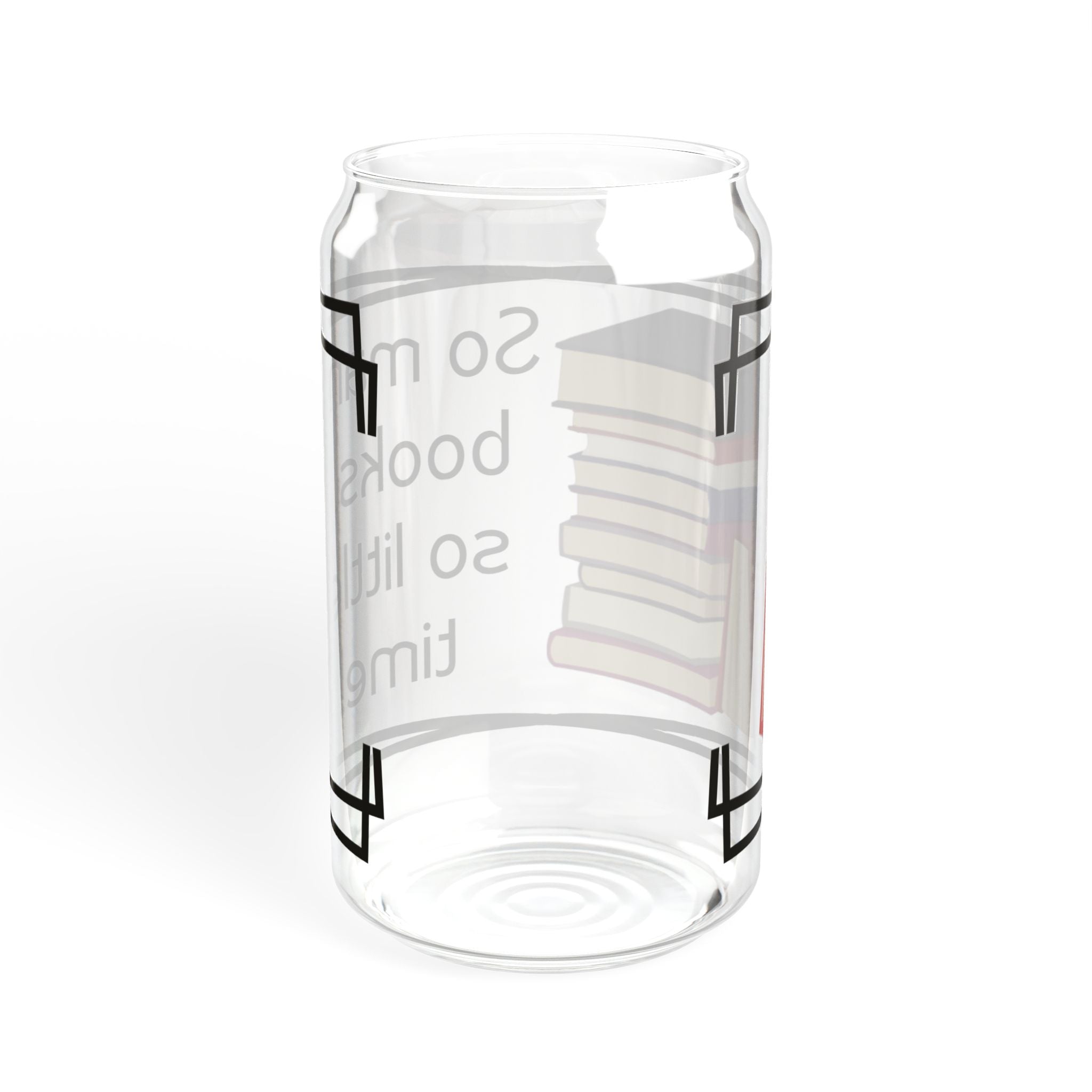 So Many Books Sipper Glass