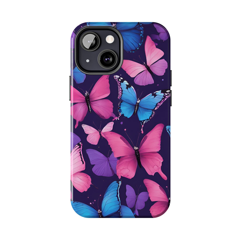Butterfly Phone Case (Pink,Purple and Blue)