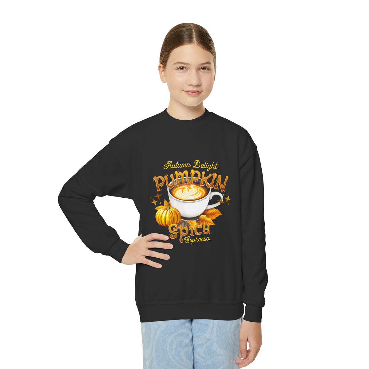 Pumpkin Spice Latte Youth Crewneck