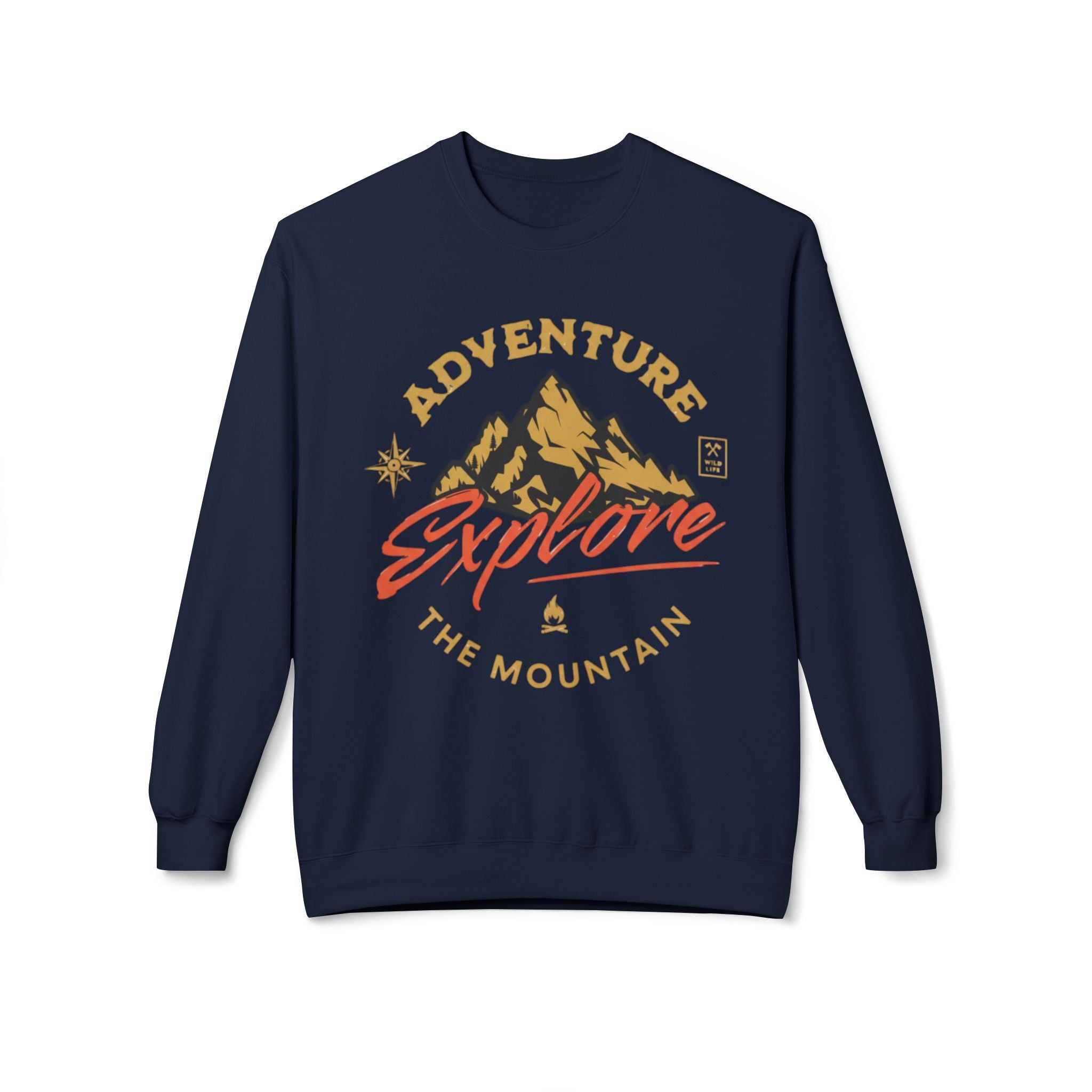 Adventure Explore Mountain Crewneck