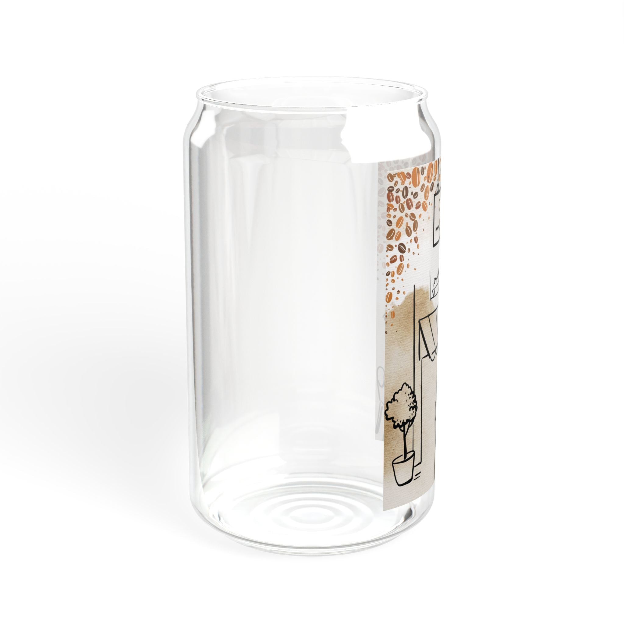 Coffee Shop Sipper Glass