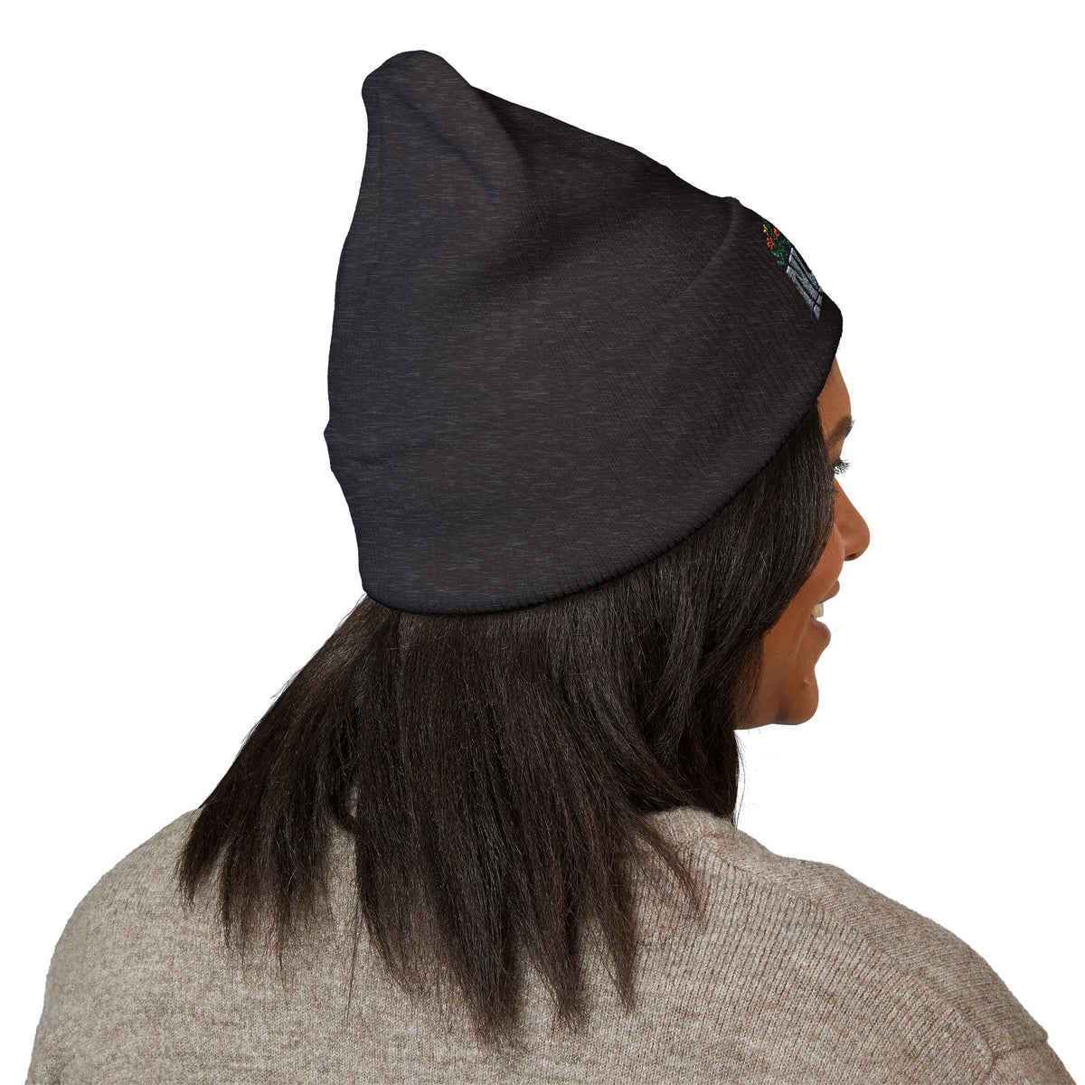 Nurse Floral Embroidered Beanie