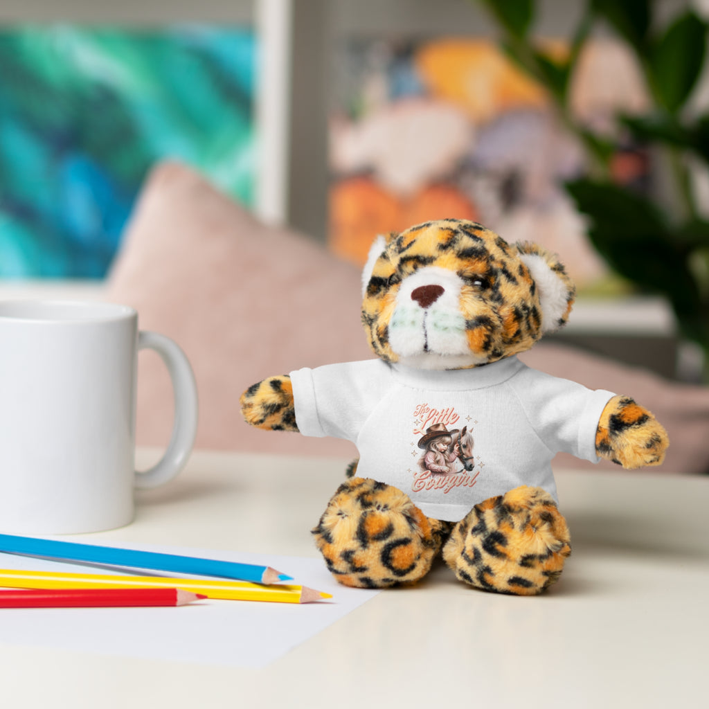 Plush Animal with 'The Little Cowgirl' Tee