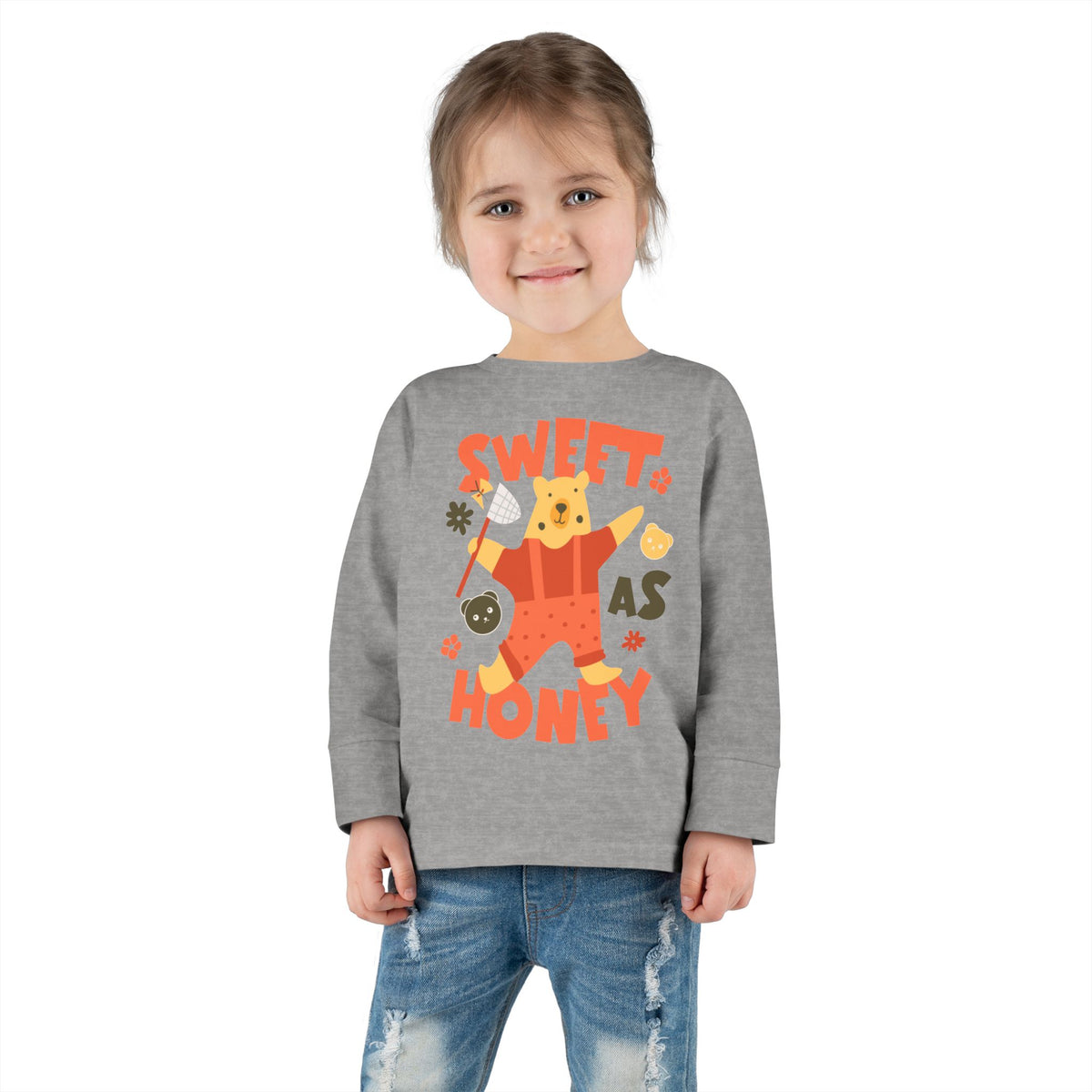"Sweet as Honey" Bear Toddler LS T-Shirt