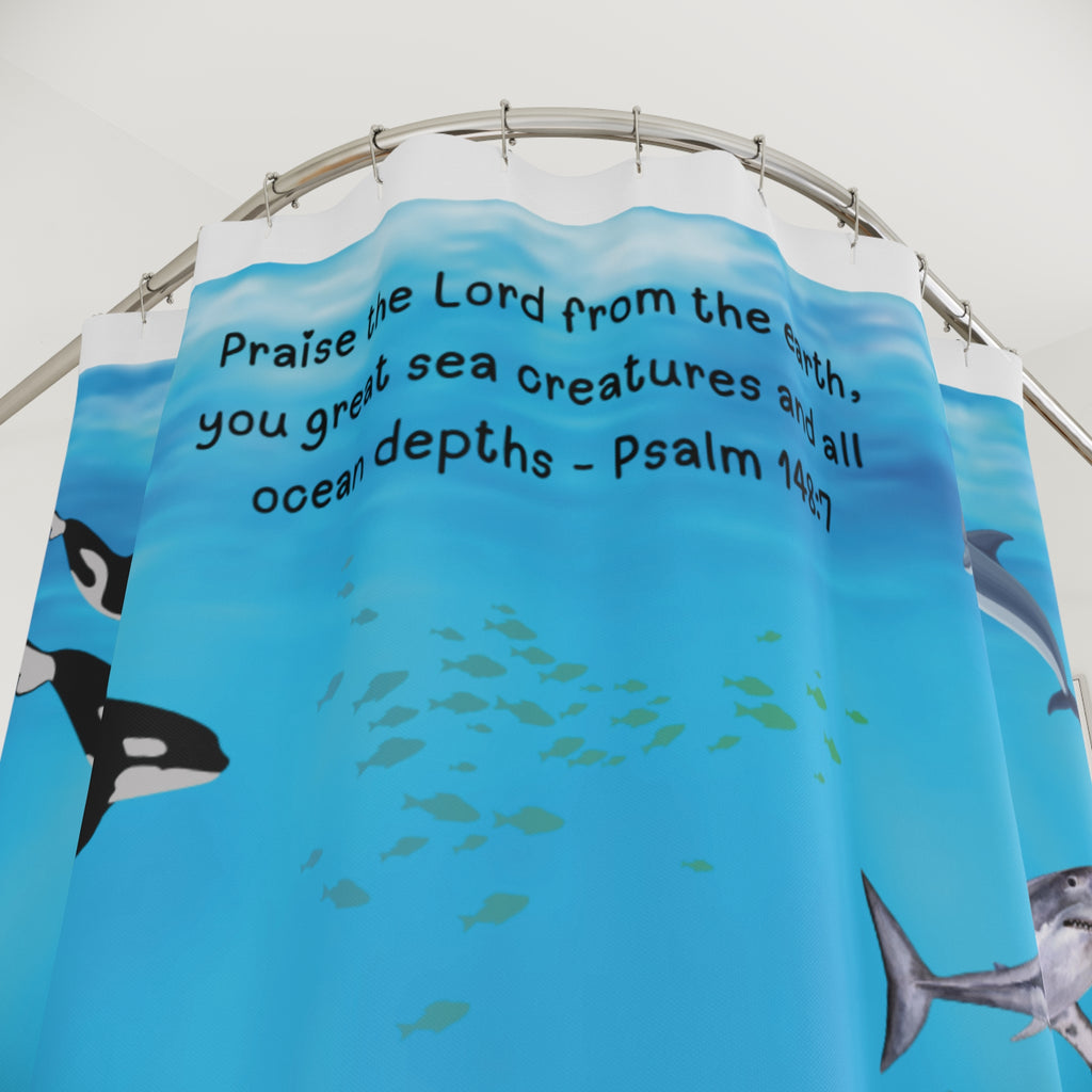 Aquatic Shower Curtain
