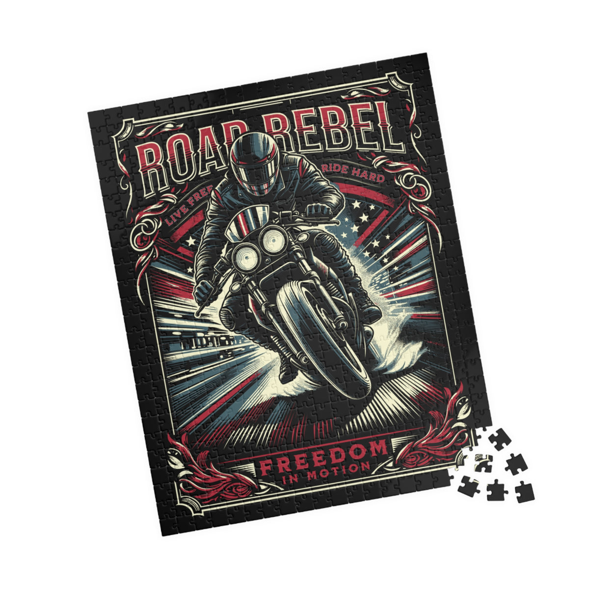 Road Rebel Motorcycle Puzzle (110/252/520 pcs)