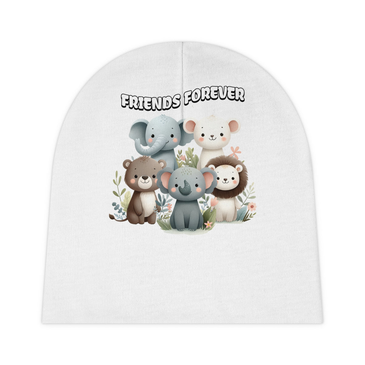 'Friends Forever' Safari Animals Newborn Hat